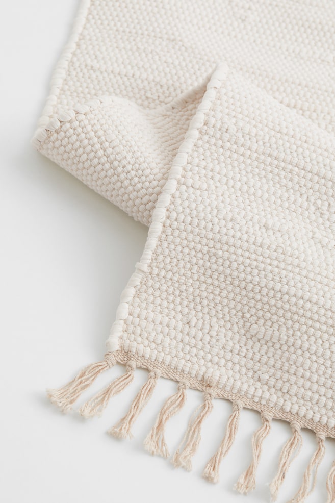 Cotton rag rug - Natural white/Grey/Light grey - 3