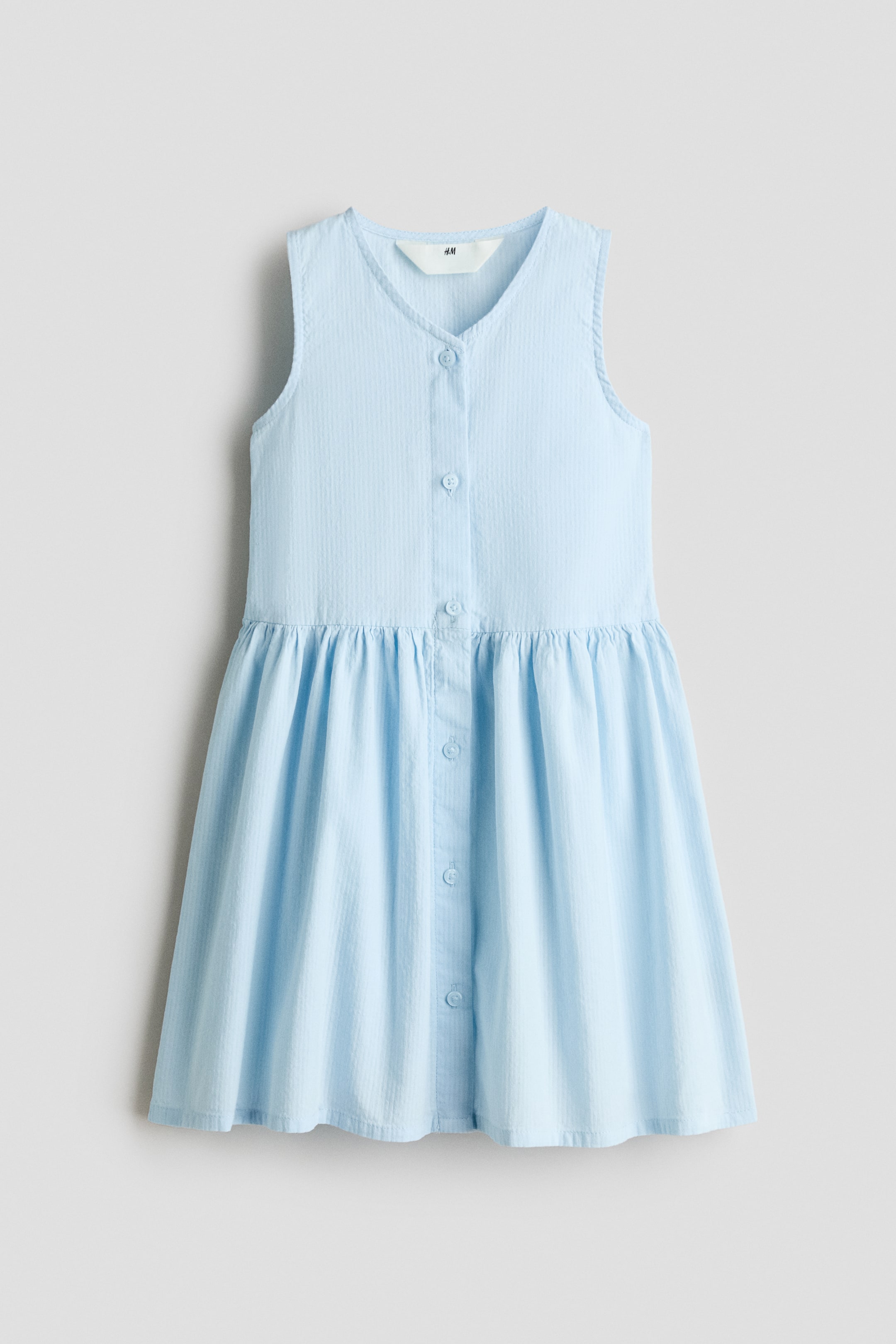 Visualizza immagine più grande: Abito senza maniche in seersucker - Azzurro - BAMBINO | H&M IT 1