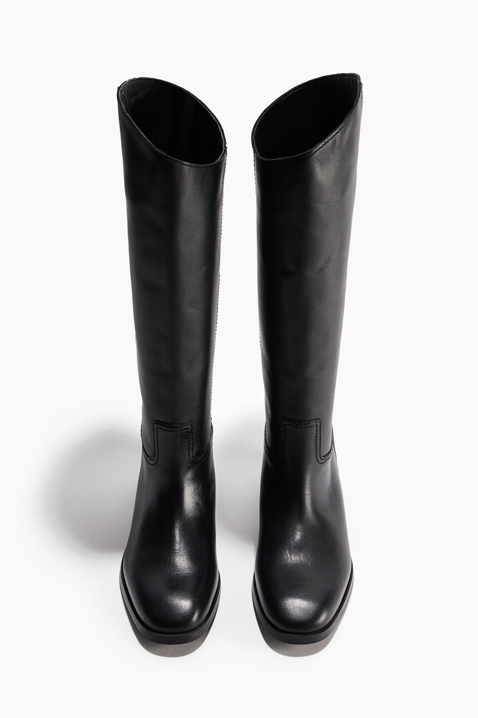 Женские ботинки H&M Leather, цвет: Чёрный — фото 4
