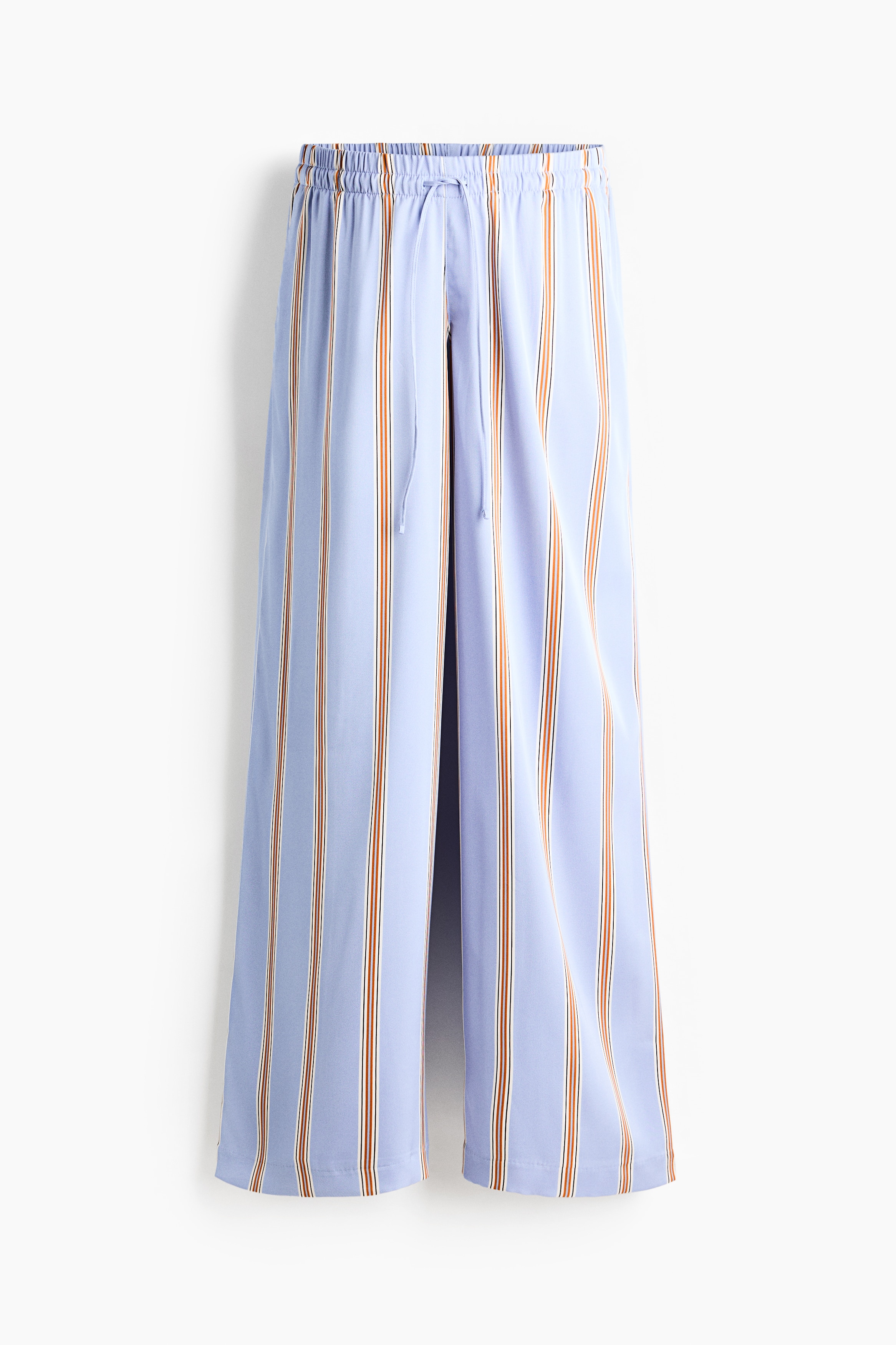 MAMA Pantalón ancho con cordón de ajuste - Azul claro/Franjas/Beige/Diseño de leopardo/Verde caqui claro