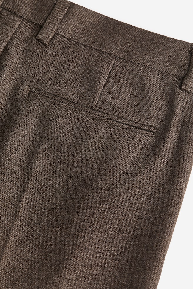 Relaxed Fit Tailored trousers - Dark brown/Greige/Dark grey - 5