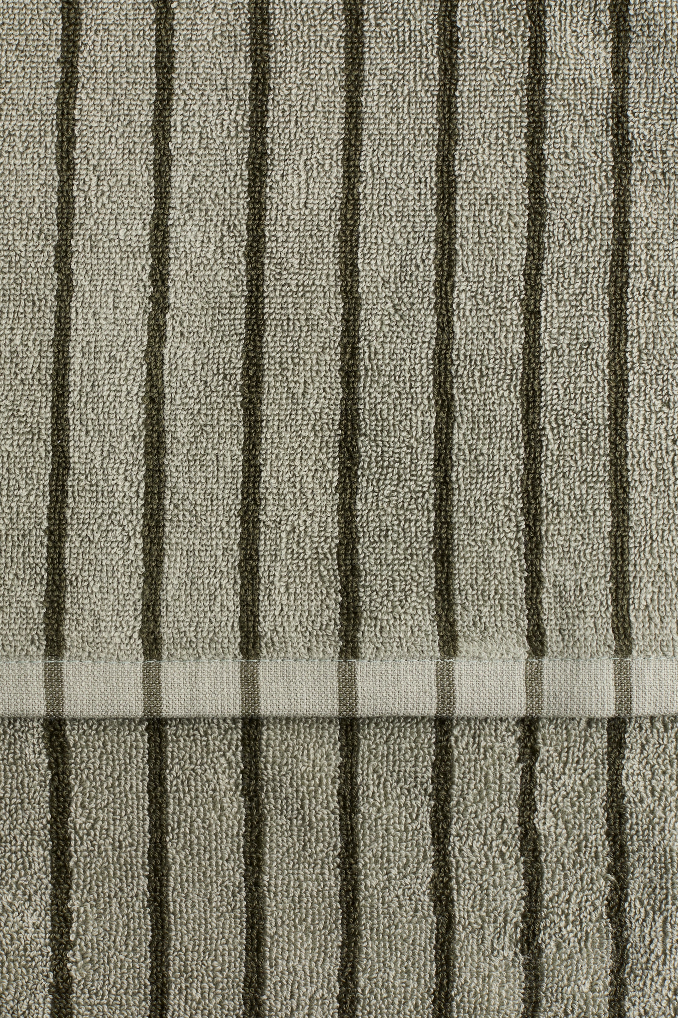 View larger image: Striped bath towel - Sage green/Black striped - Home All | H&M IN 3