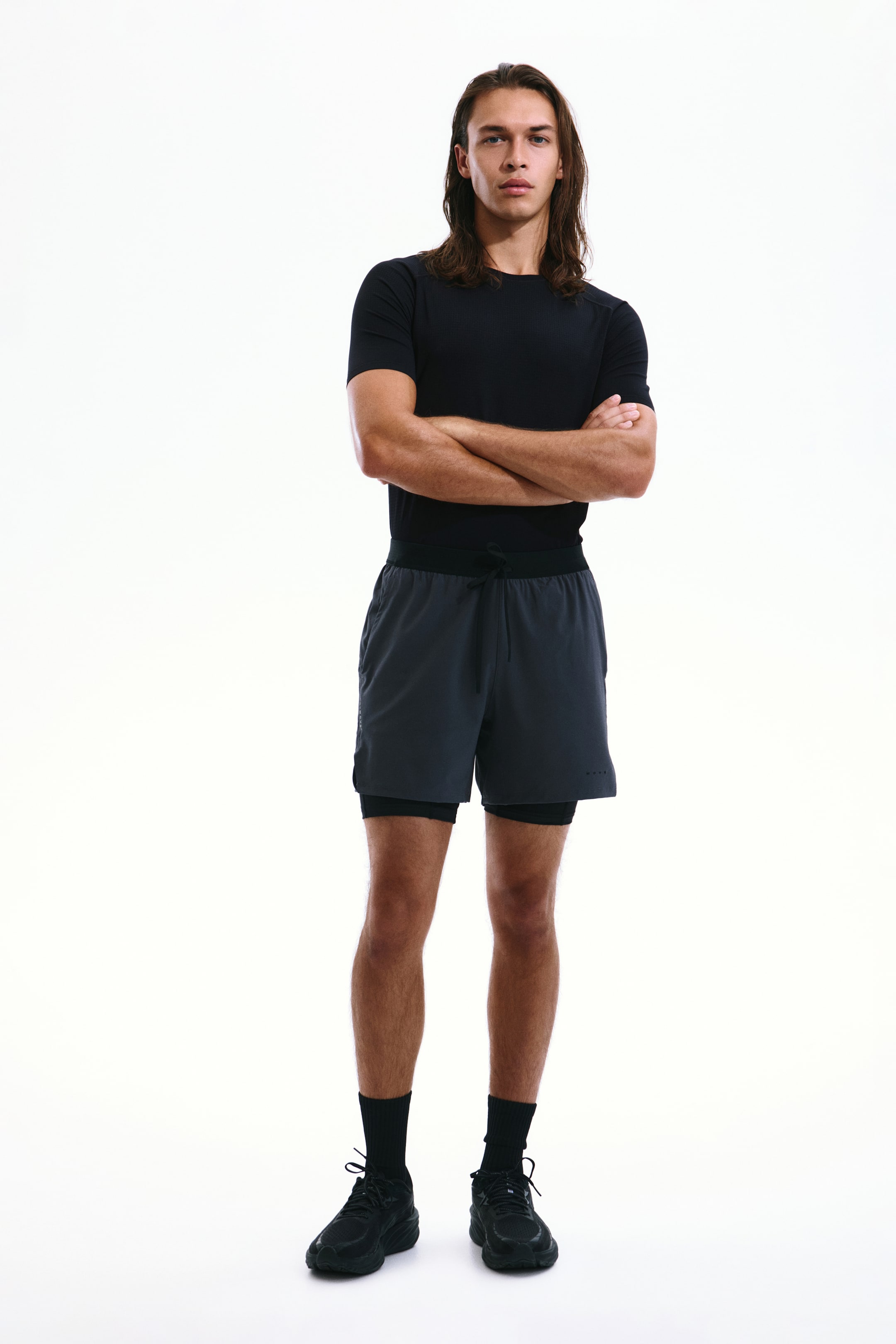 Voir une image plus grande: T-shirt de sport athlétique DryMove🅪 - Noir - Men | H&M CA 1