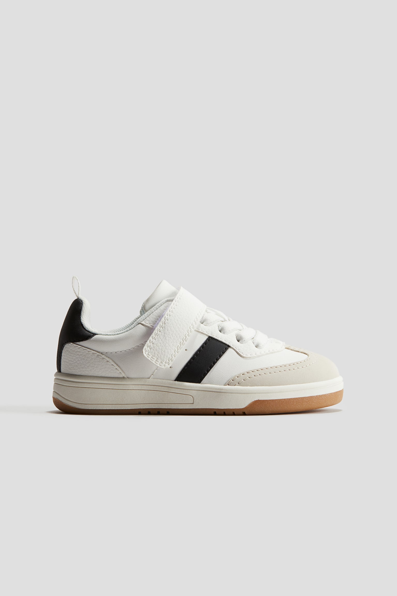 Blockfärgade sneakers - Vit/Beige/Svart/Vit - 1