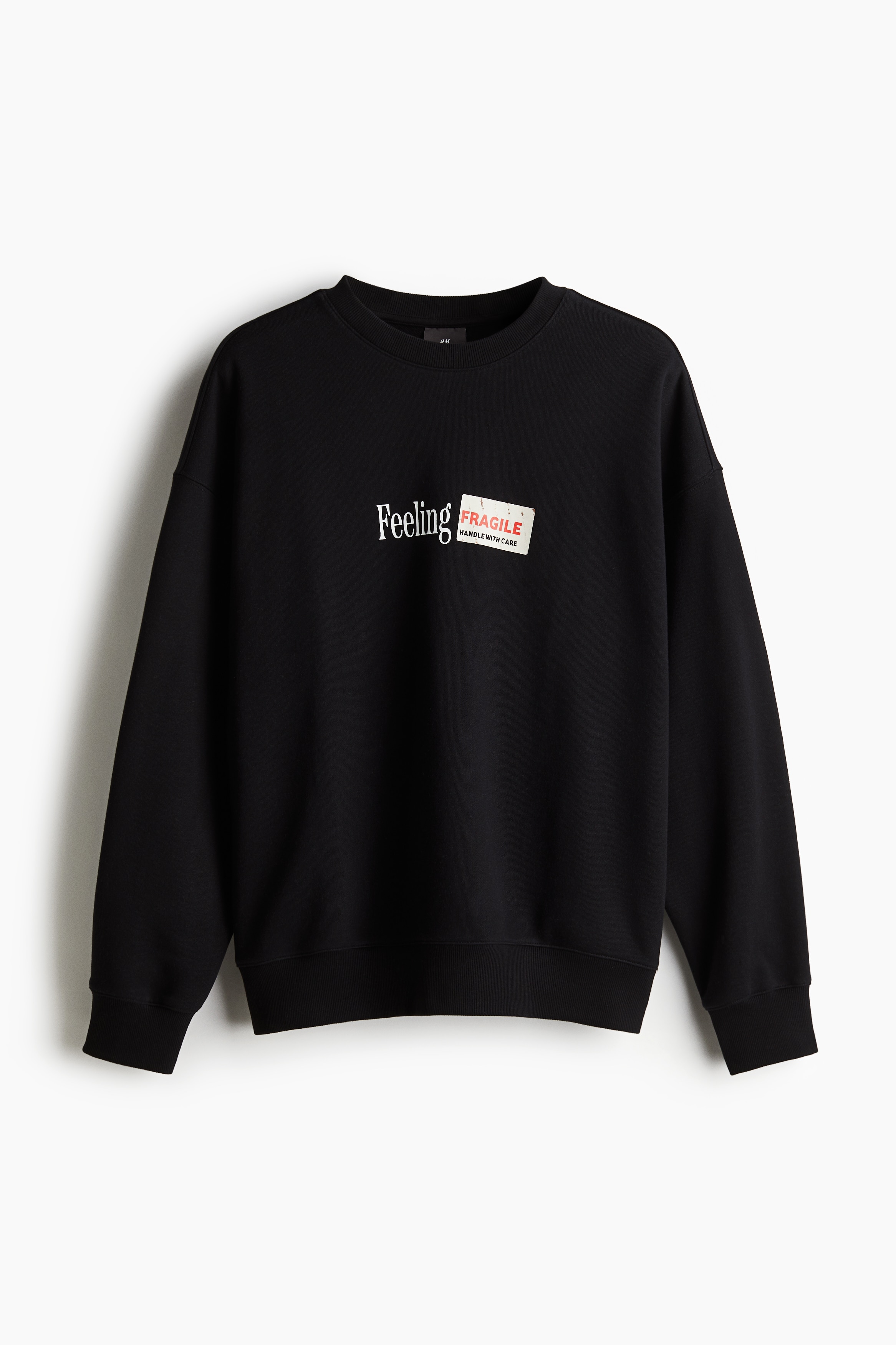 Men's Black/South Dakota Canyons Oversized Fit Printed sweatshirt