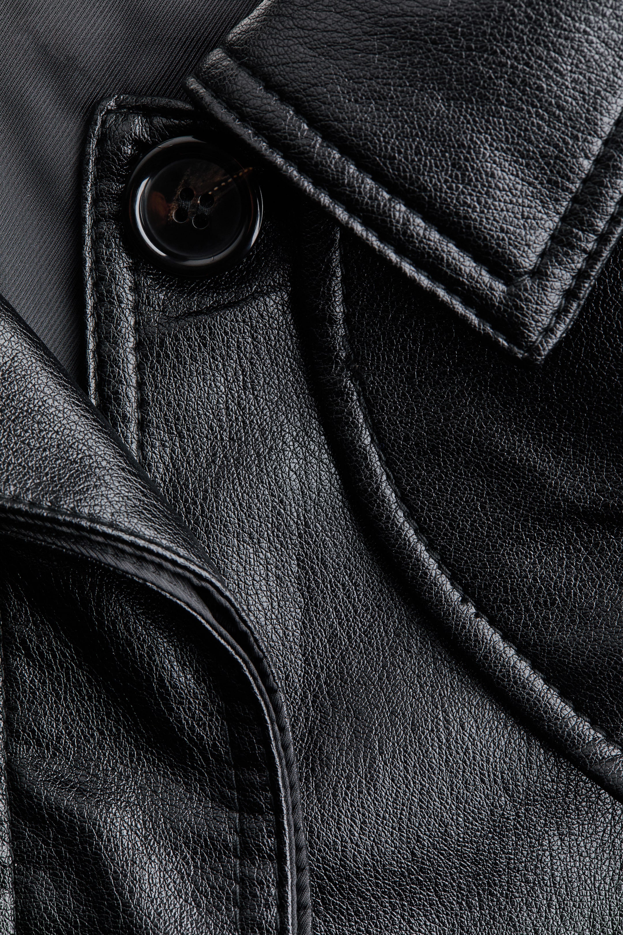 Женские куртки H&M Oversized Coated Jacket — фото 7