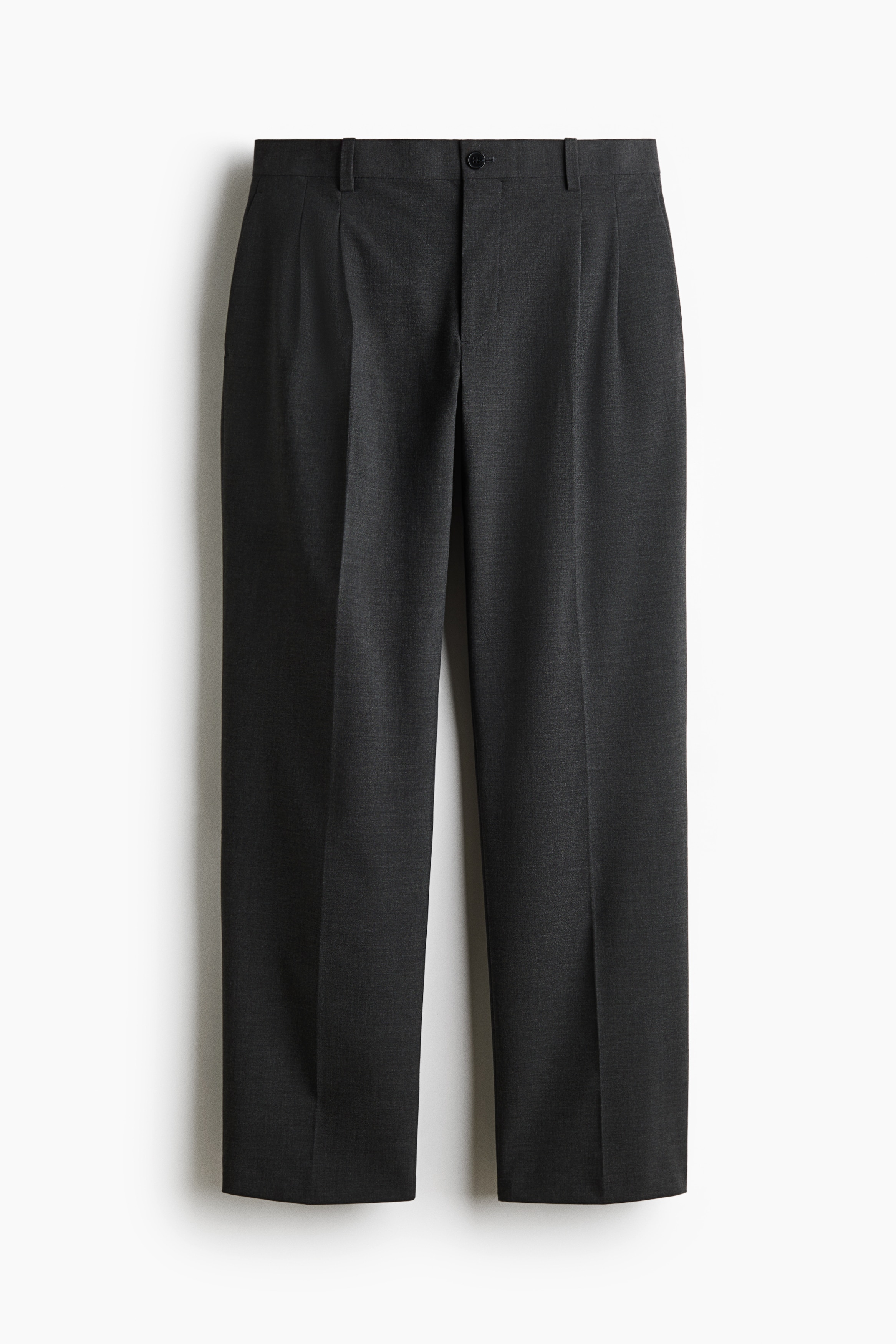 Relaxed Fit Tailored trousers - Dark grey/Black