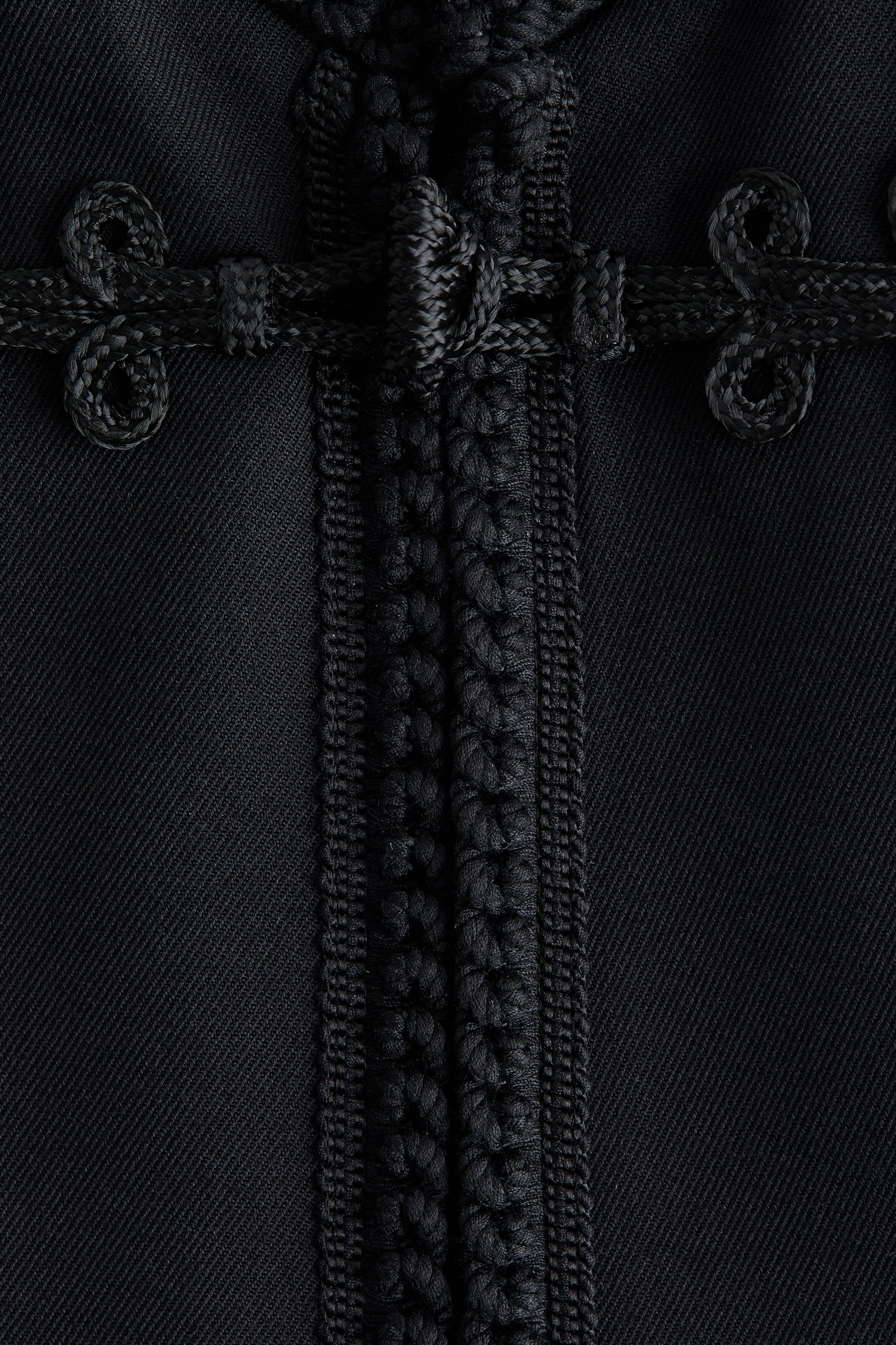 Женская куртка H&M Cropped Braid-Detail, цвет: Чёрный — фото 6