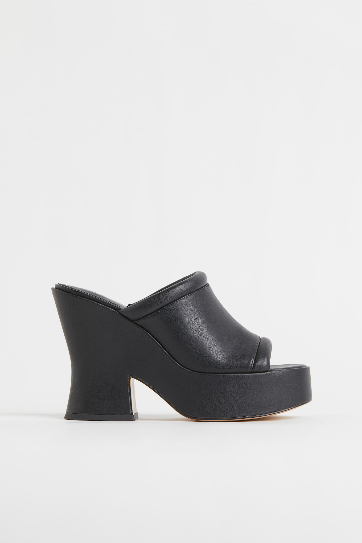 Platform Mules - Black - 1