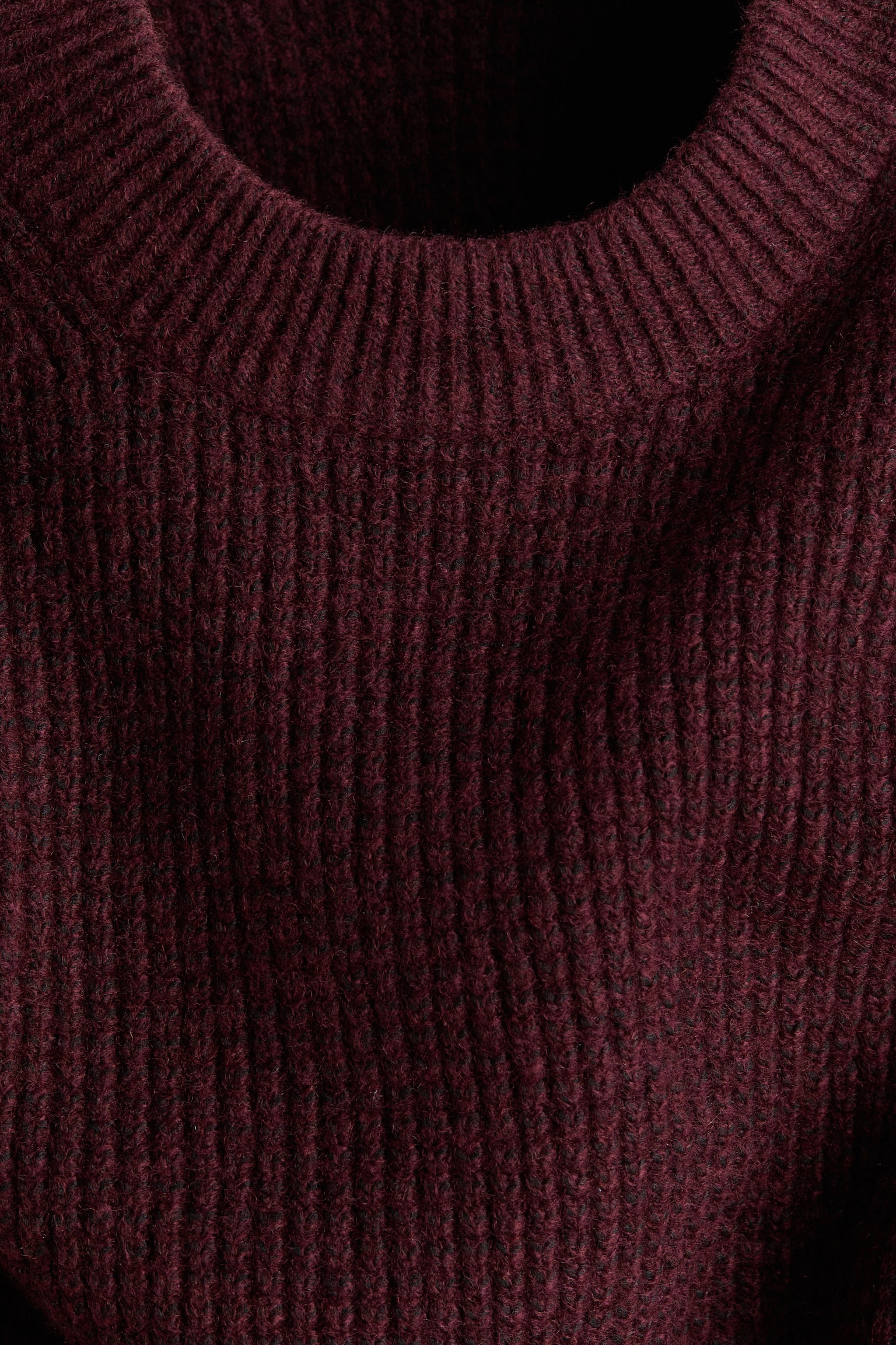 Мужской свитер H&M Relaxed-Fit, цвет: Бордовый — фото 7