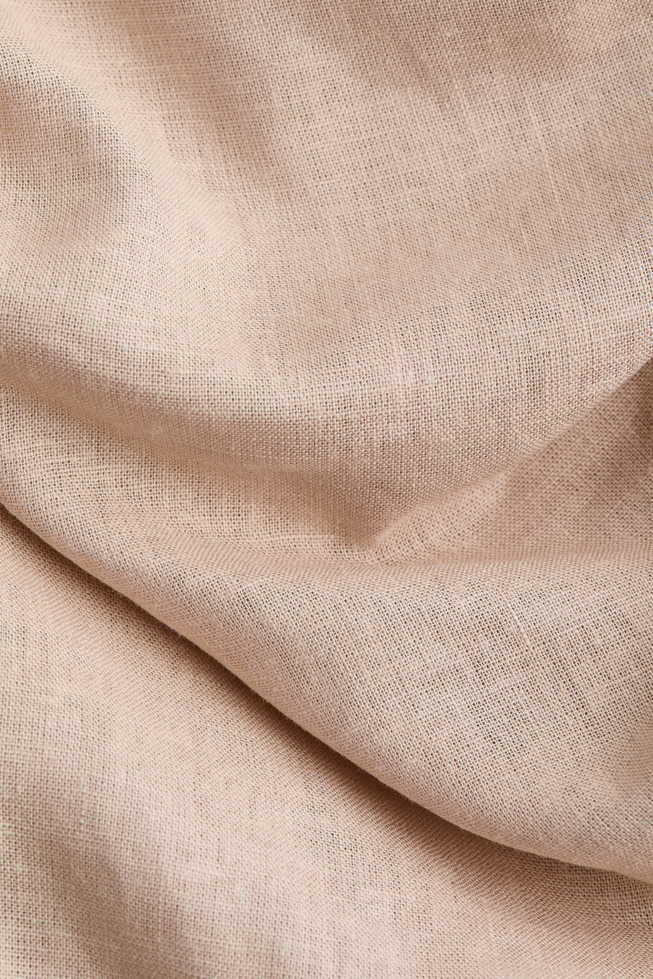 View larger image: Linen-blend rhinestone-strap dress - Light beige - Ladies | H&M AU 6