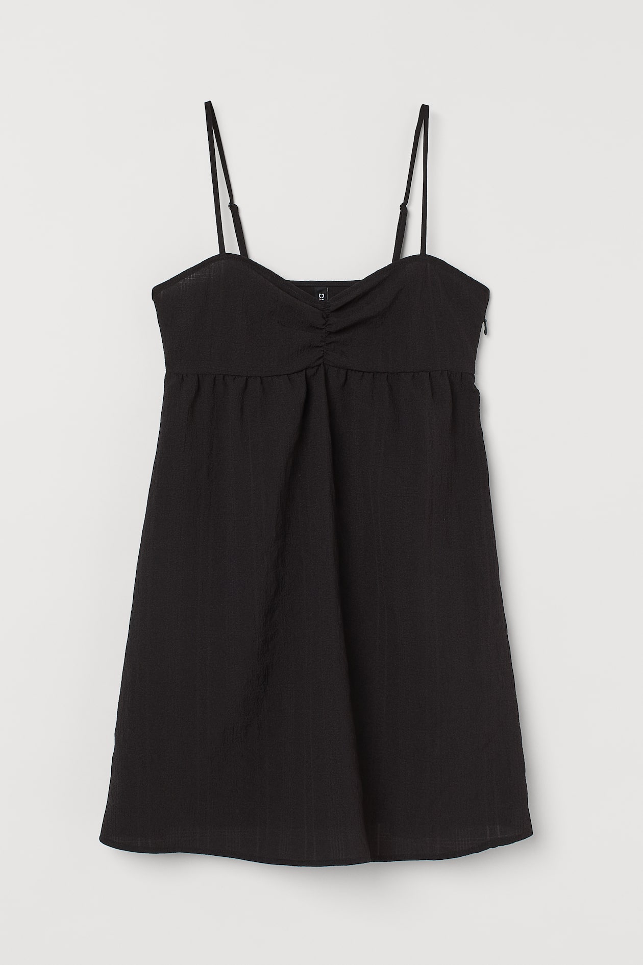 Short Dress - V-neck - Sleeveless - Black - Ladies | H&M US