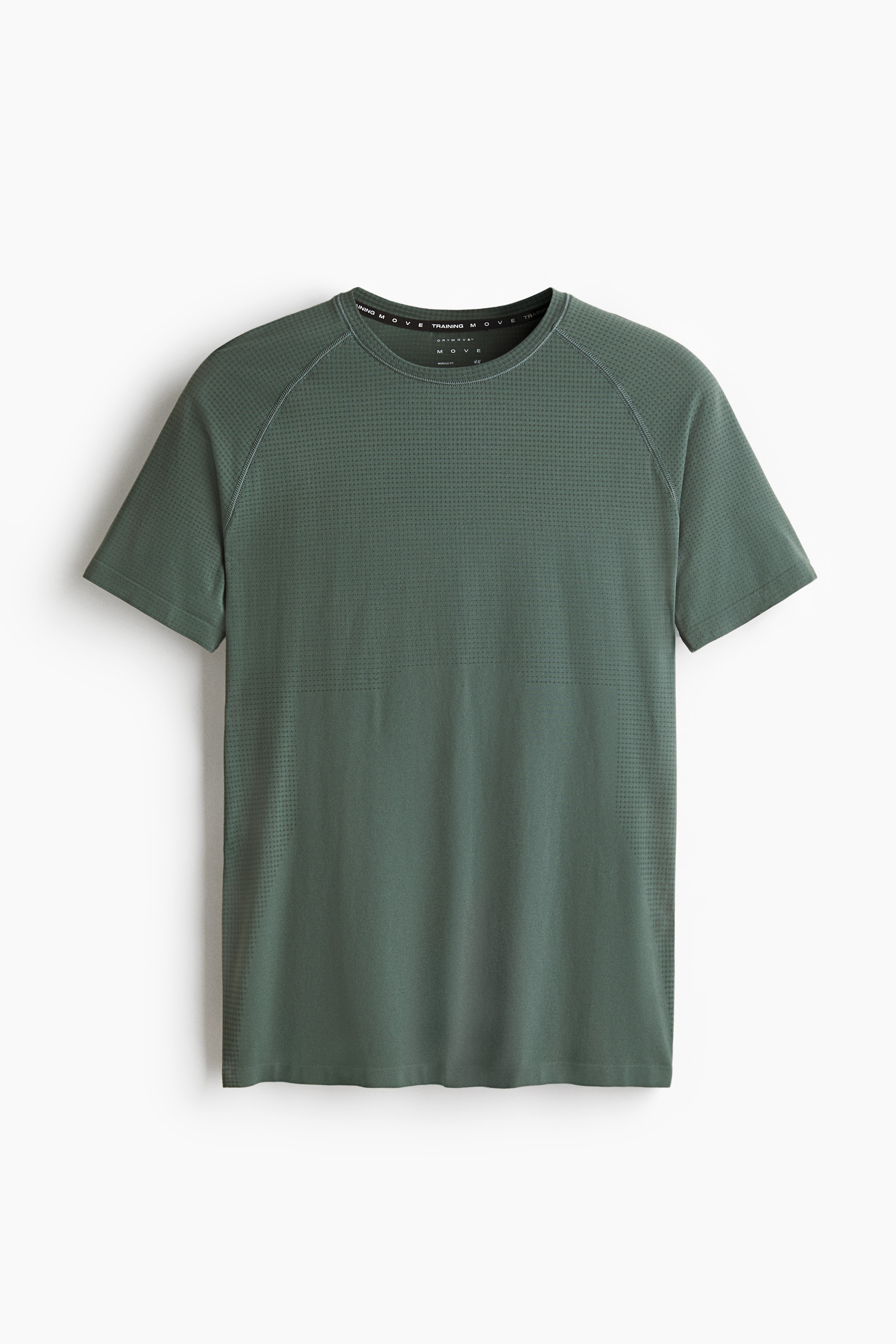 Muscle Fit Sports T-shirt with DryMove™ - Dusty green/Dusty mint/Dark blue/Black/Dark brown