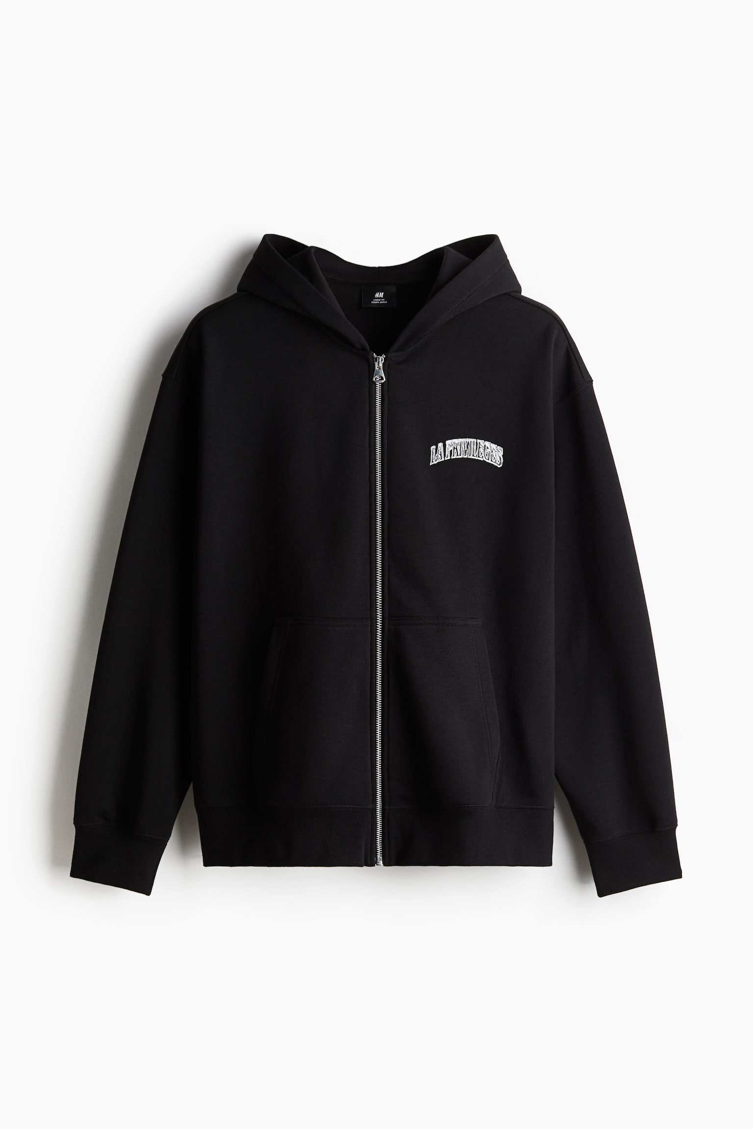 Relaxed Fit Zip-through hoodie - Black/LA Privileges/White/Royale - 2