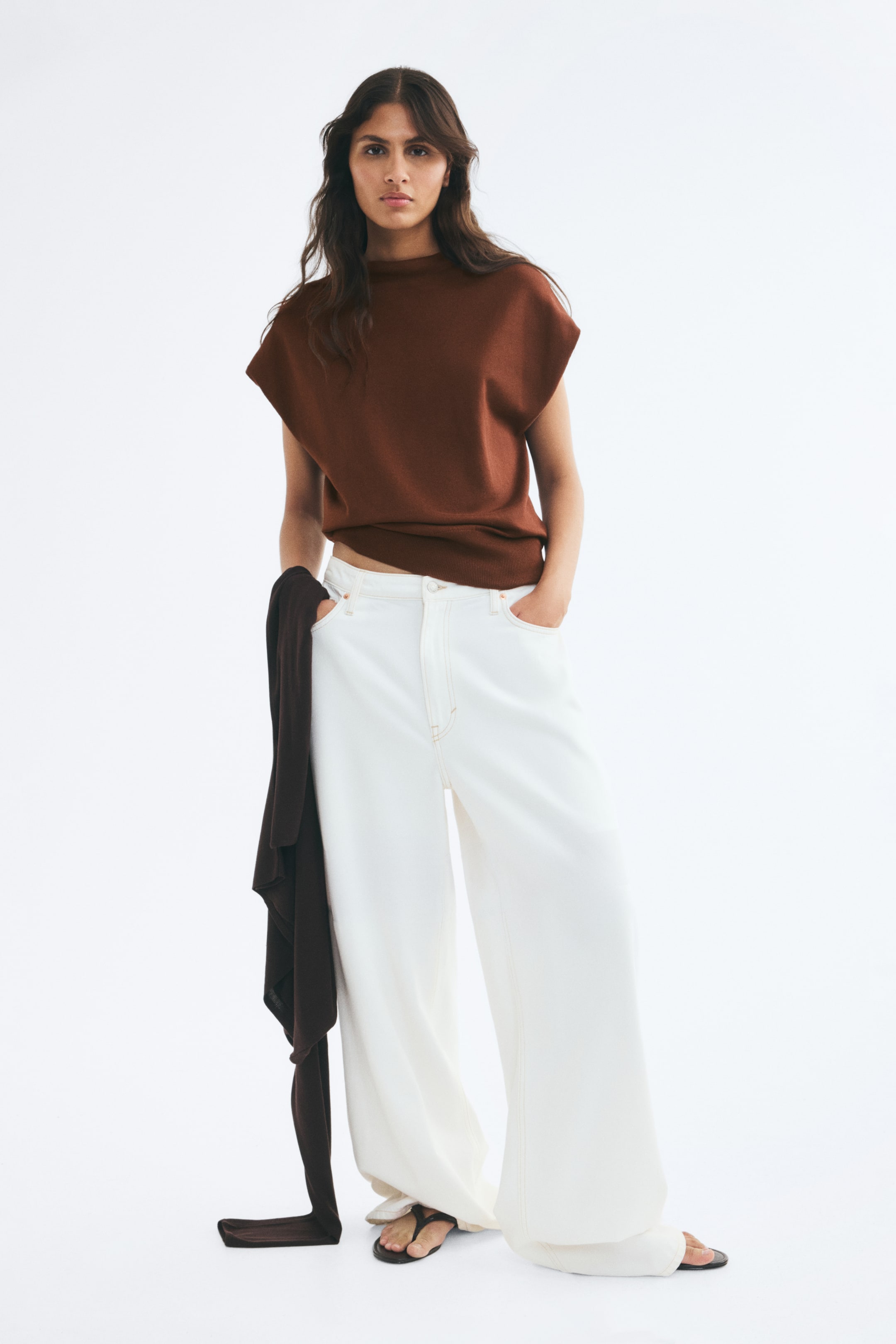 Mock Turtleneck Sweater Vest