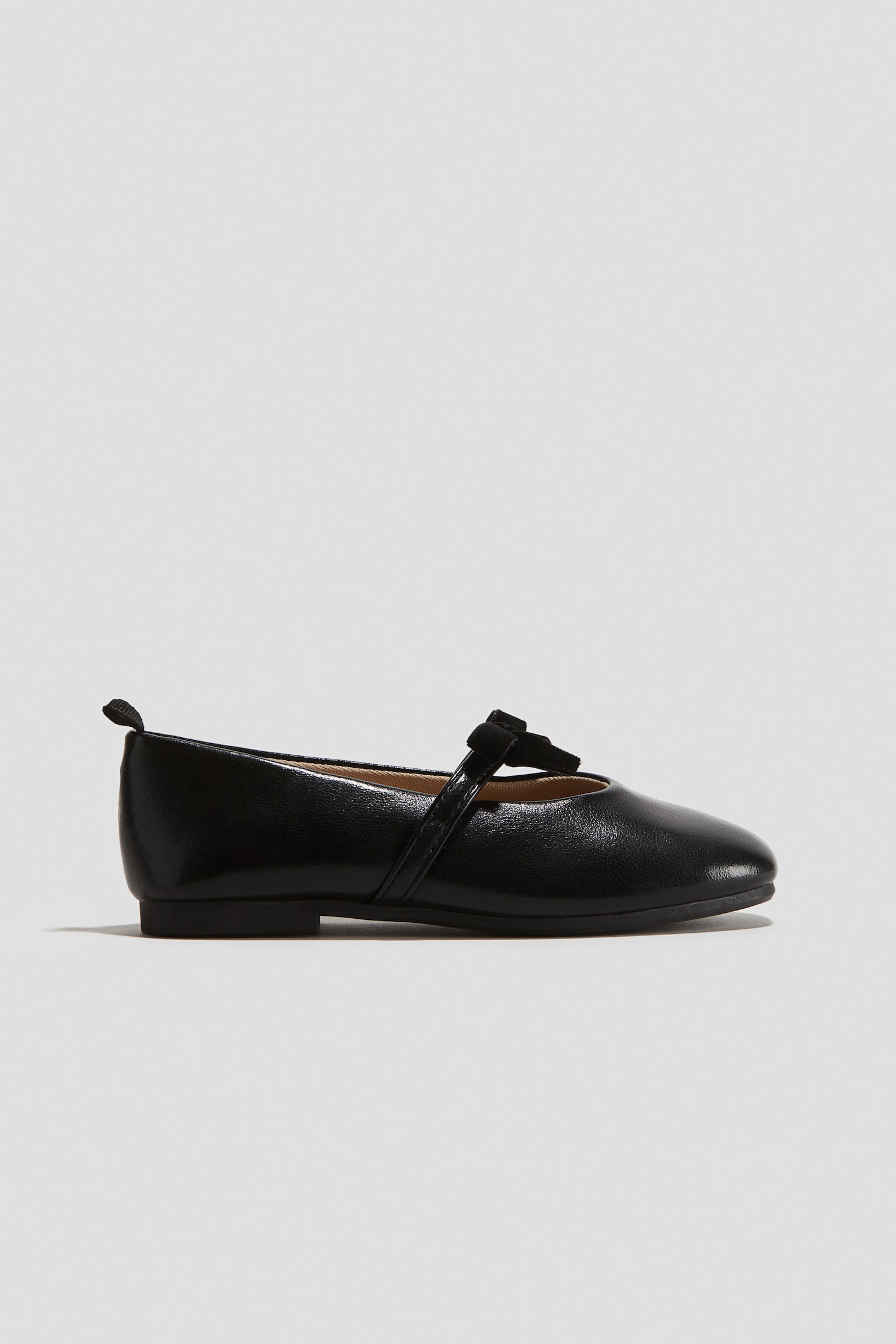 Patent ballet pumps - Black/Dark red - 2