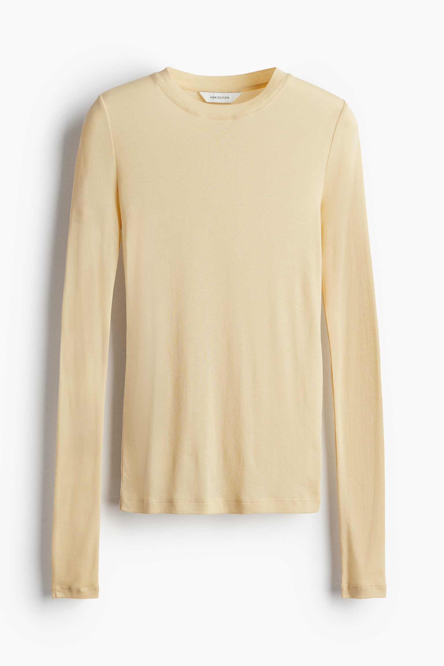 Pima cotton jersey top - Vanilla/Black/Light greige/Olive green/Beige - 2