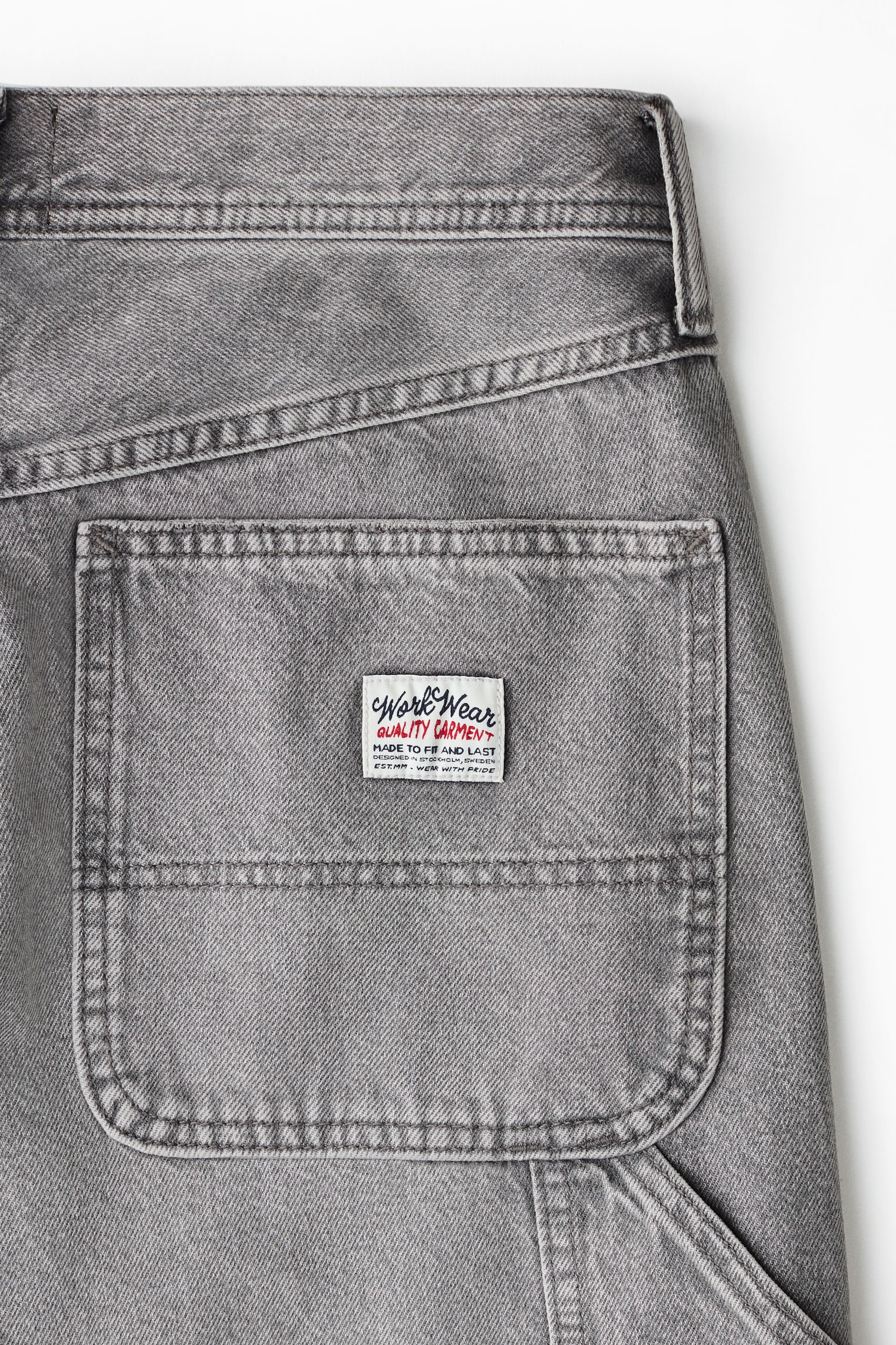 Loose Carpenter Jeans - Γκρι/Σκούρο μπλε denim - 5