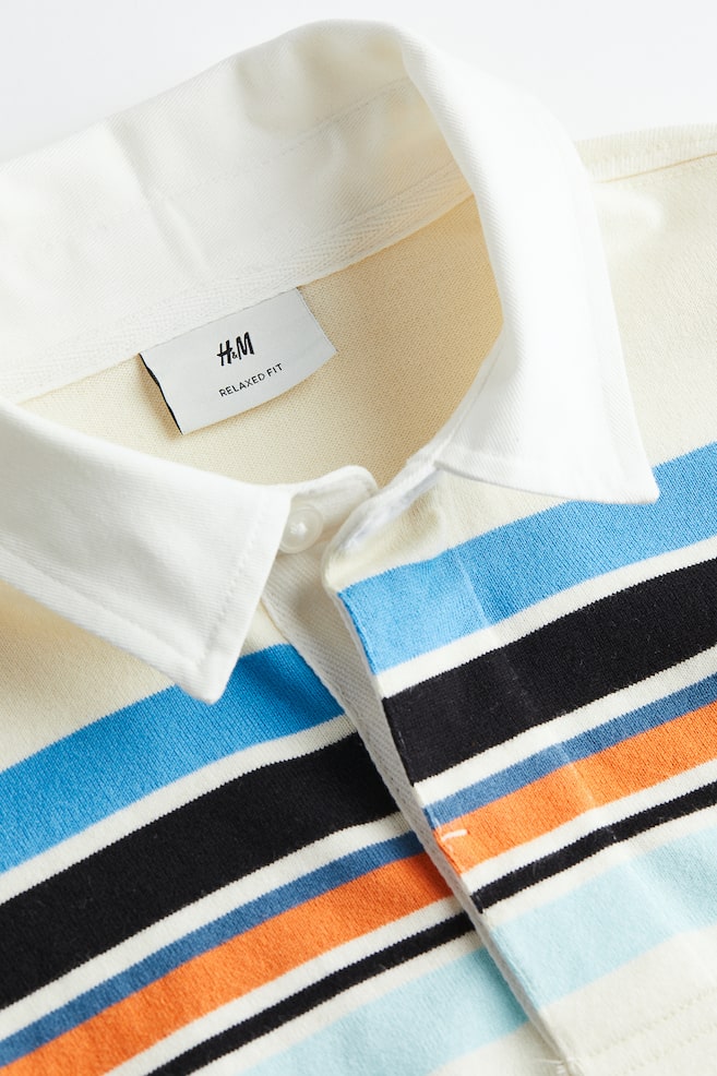 Relaxed Fit Rugby shirt - Cream/Striped - 5