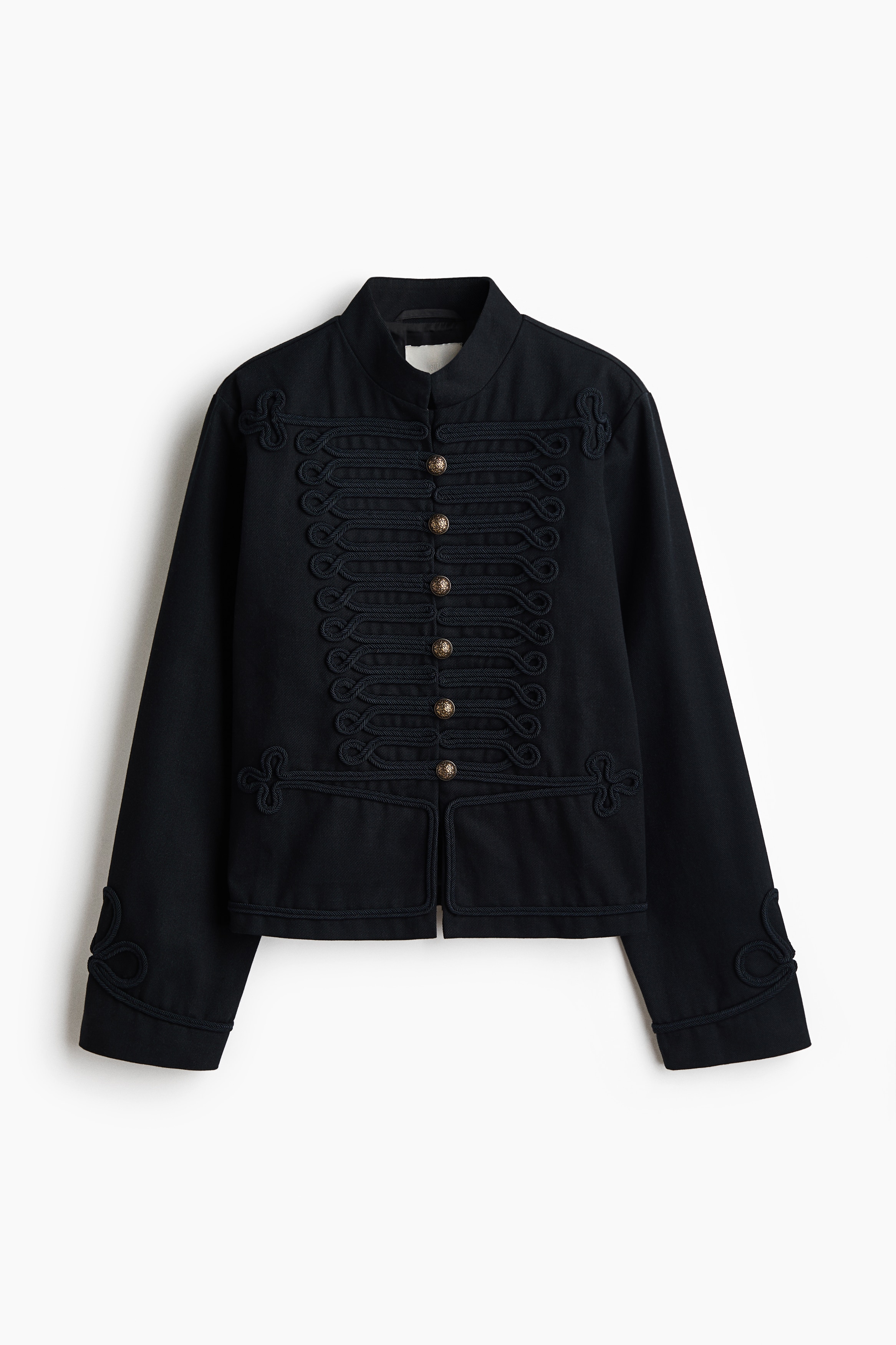 Cotton Twill Jacket - Black