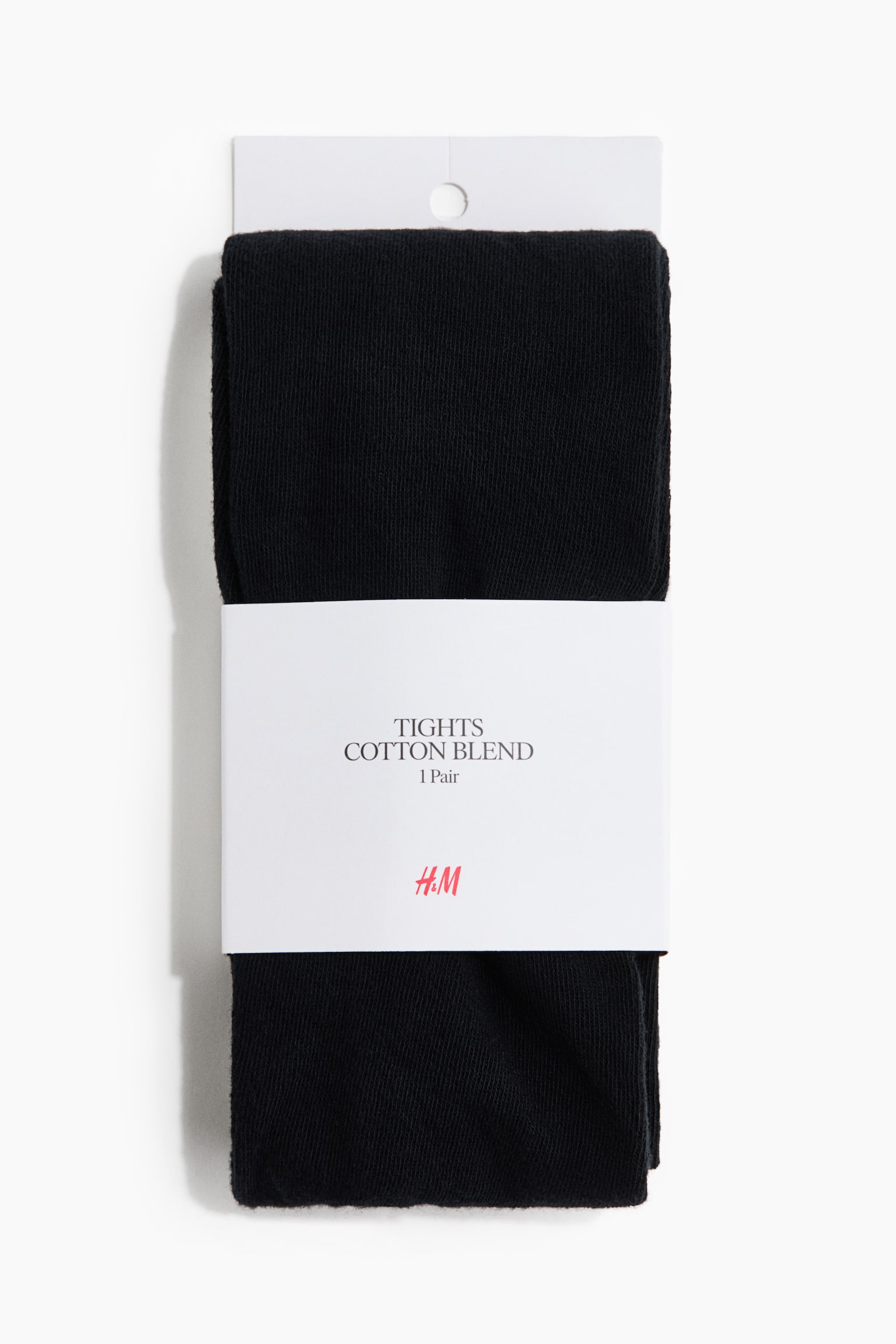 Cotton-Blend Tights - Black/Dark brown
