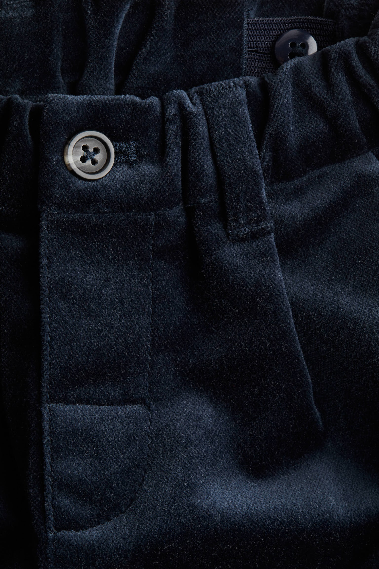 Dvoudílná elegantní sametová souprava - Navy blue