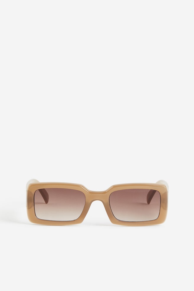 Rectangular sunglasses - Beige/Black/Grey/White - 2