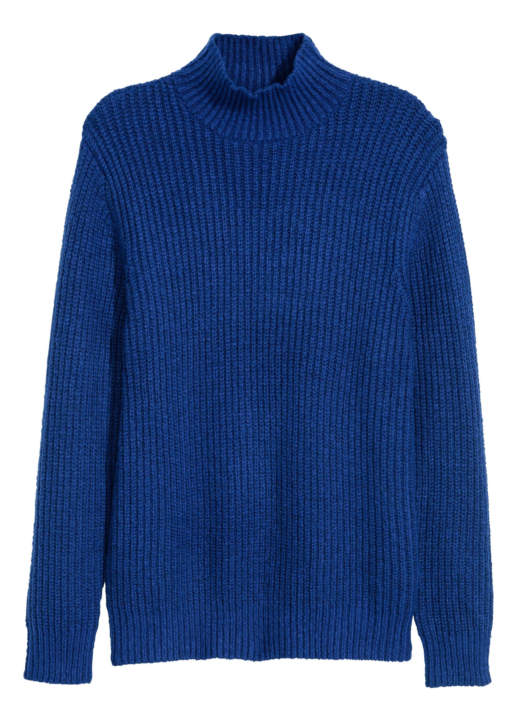 View larger image: Knitted turtleneck jumper - Bright blue - Men | H&M GB 1