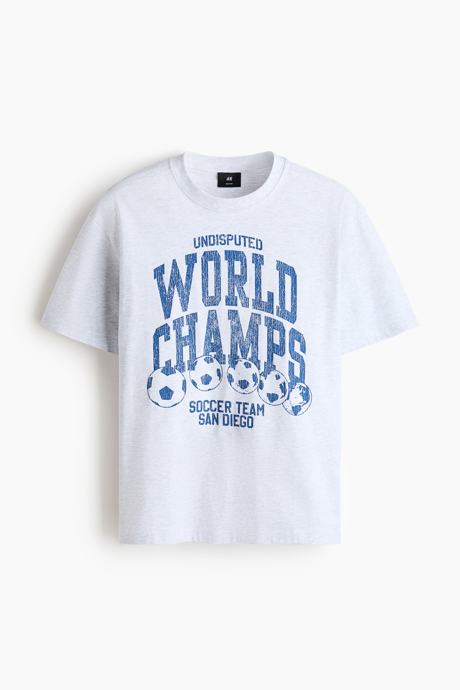 Loose Fit Printed T-shirt - Gray melange/World Champs/White/Florida/Black/Nothing Beats a Good/Black/Trust Yourself/Black/Spring Rally/Black/Phys. Ed. Class/White/Red Rock/Black/Campioni Del Mondo/White/Only Getting Started - 1