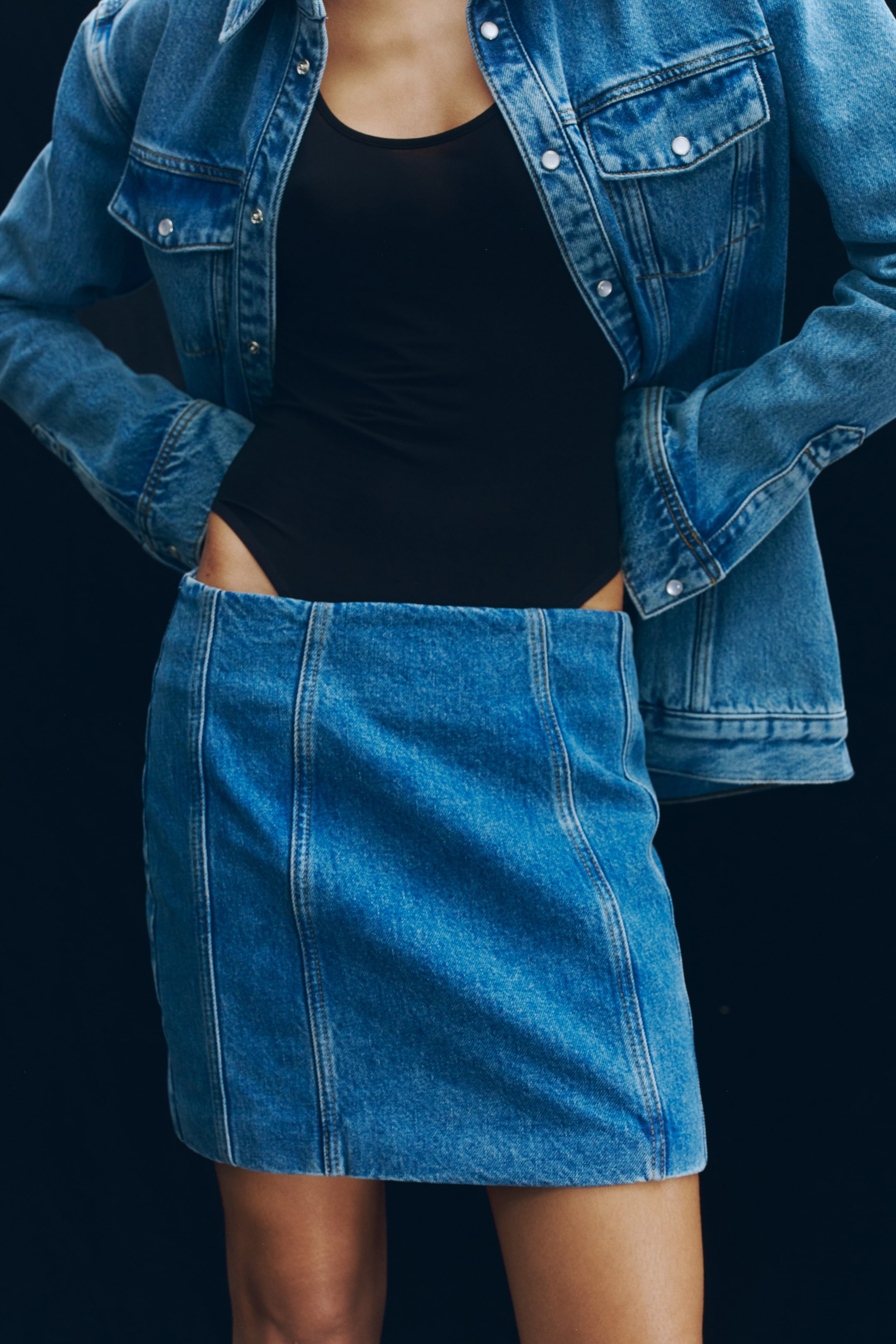 Denim Mini Skirt