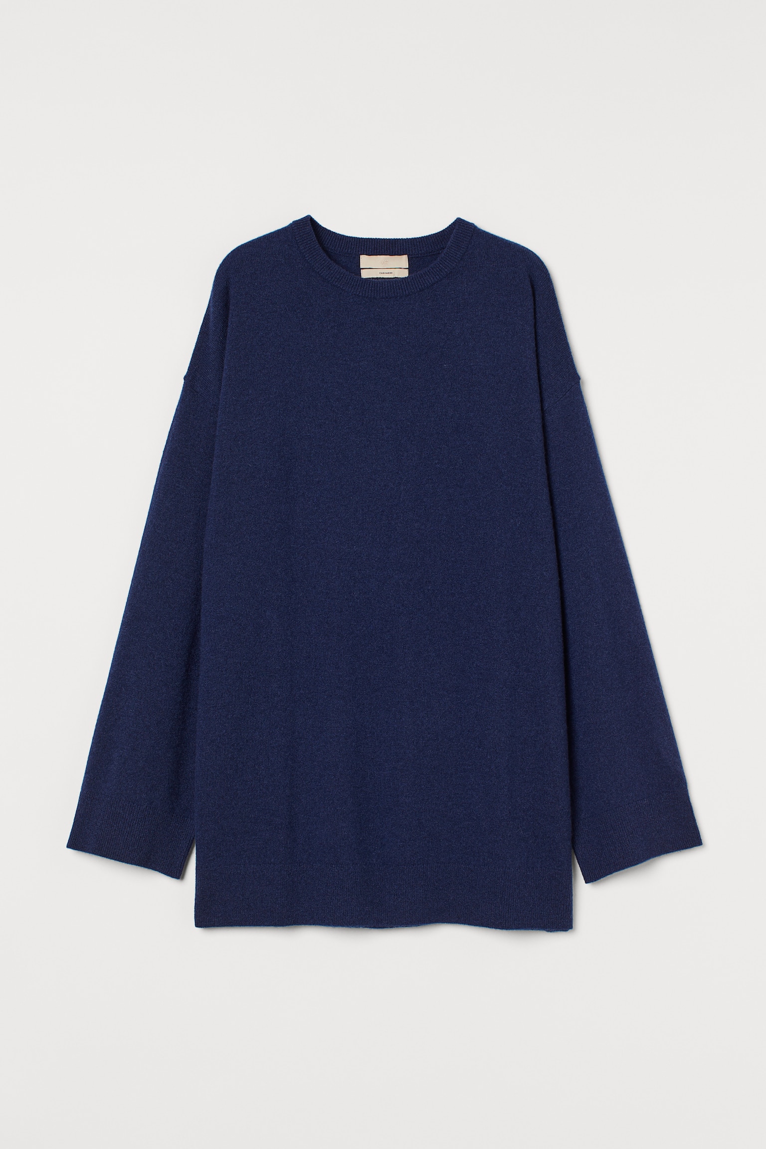 Oversized Cashmere Sweater - Navy blue
