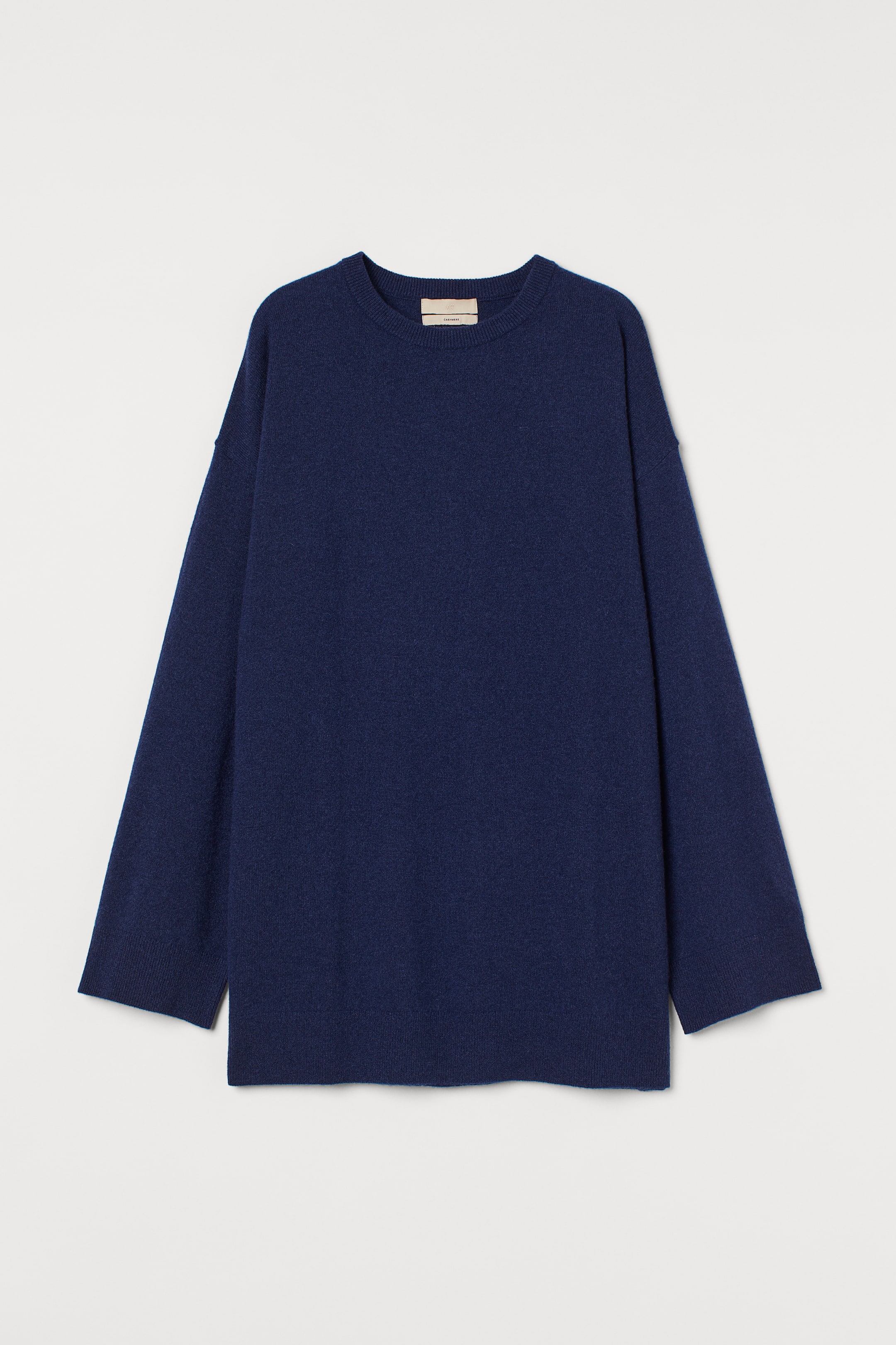 View larger image: Oversized Cashmere Sweater - Navy blue - Ladies | H&M US 1
