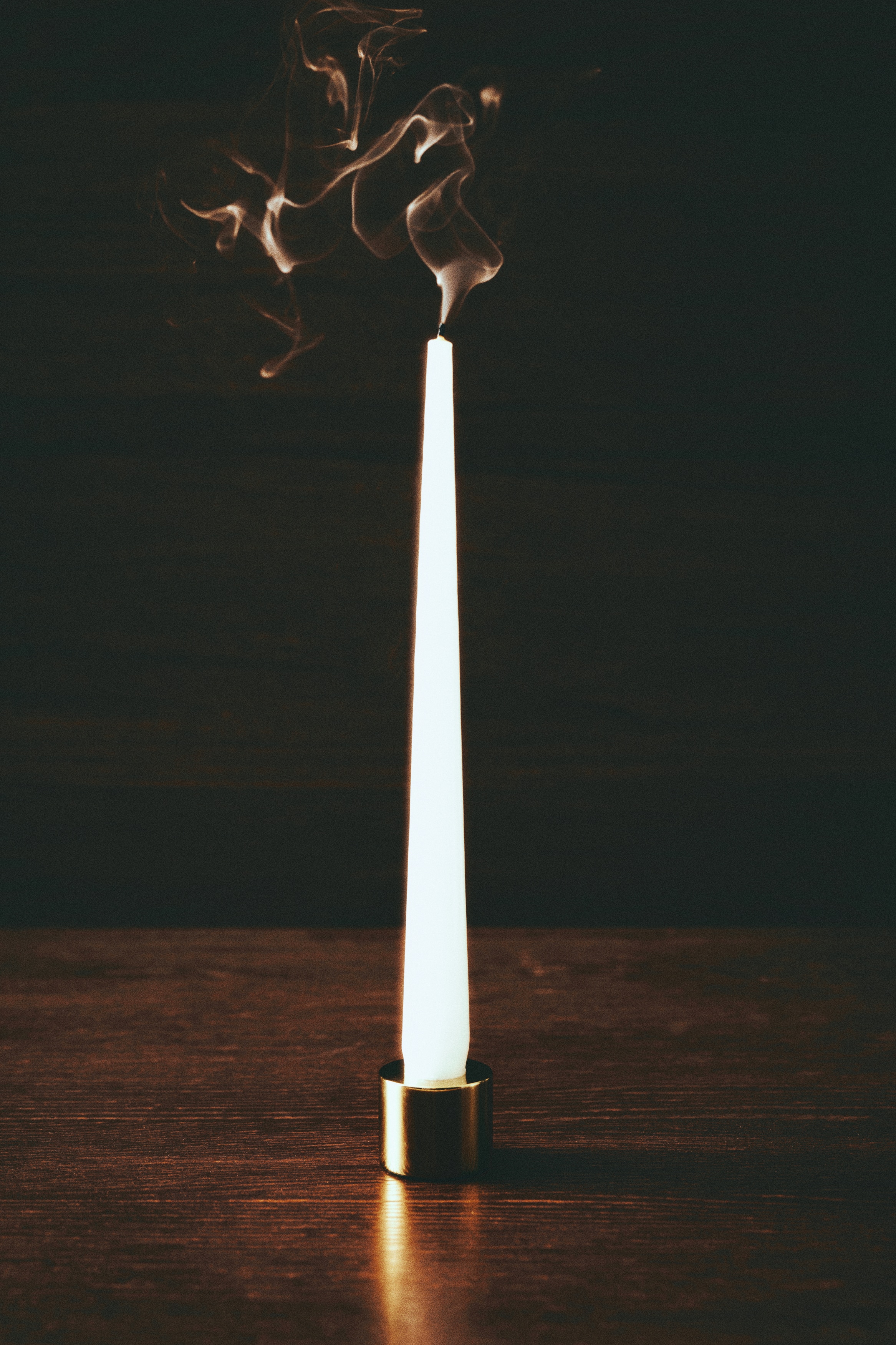 Small Metal Candleholder - Gold-colored/Silver-colored