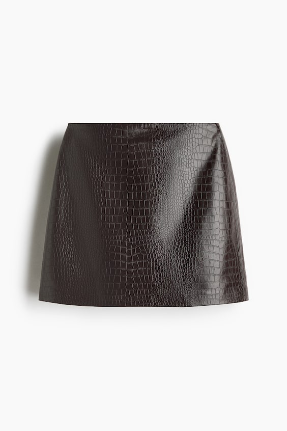Женские юбки H&M Coated Mini Skirt