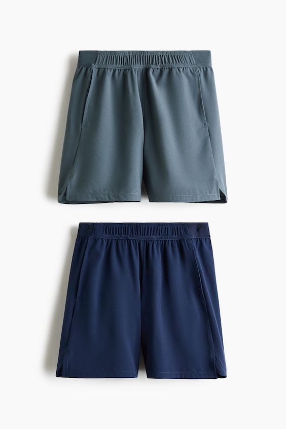 Детские шорты H&M 2-Pack Four-Way Stretch Shorts with DryMove™