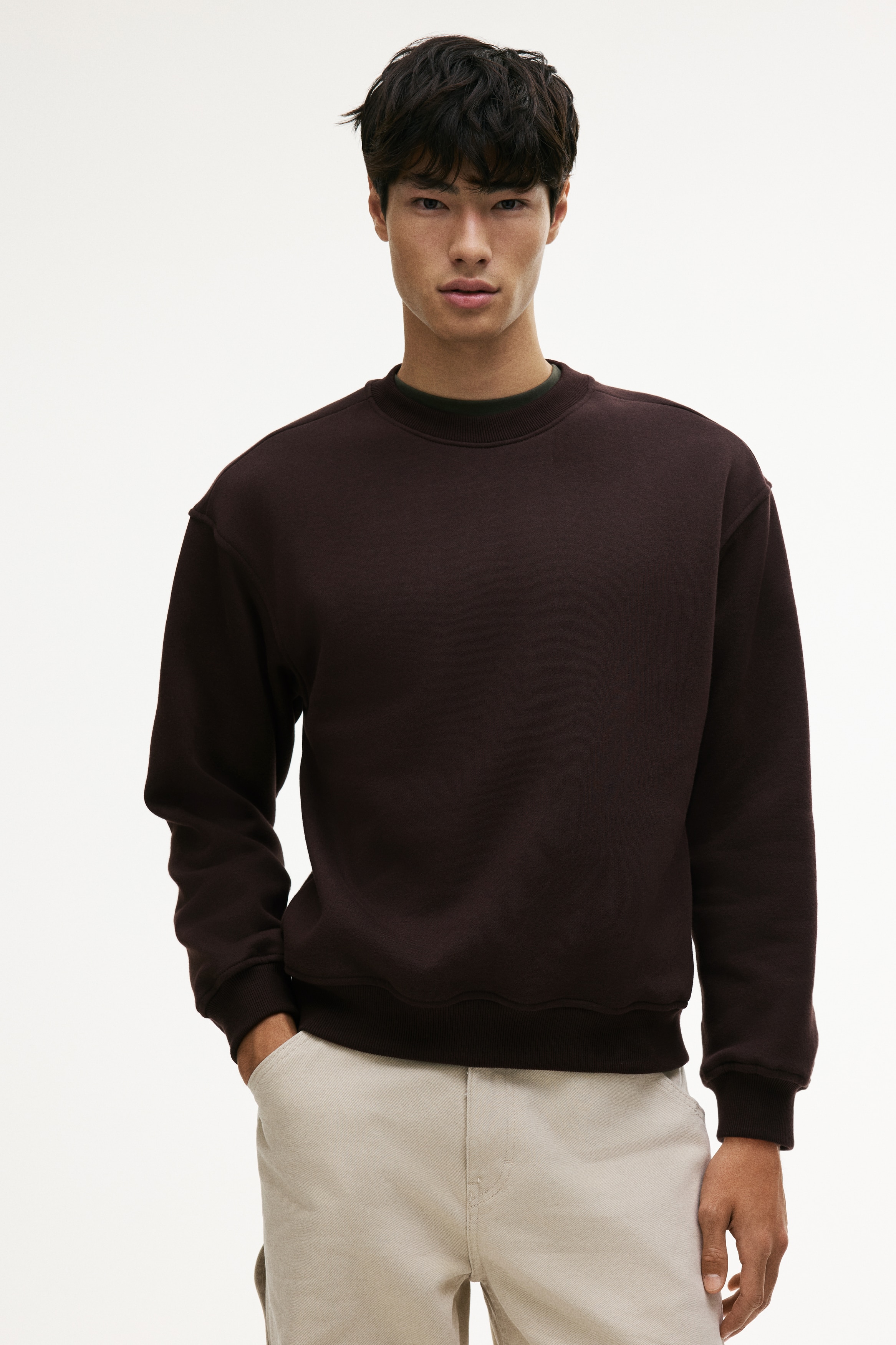 Loose-Fit Sweatshirt - Brown - Men | H&M US