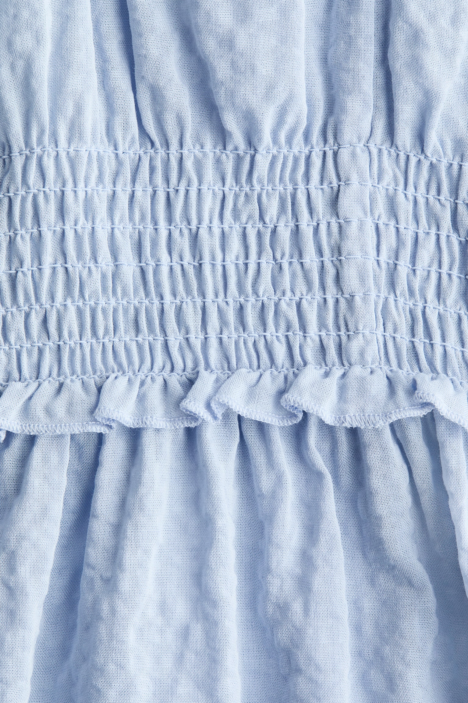Frill-trimmed dress - Light blue/Light yellow/Floral/Light beige/Floral - 5