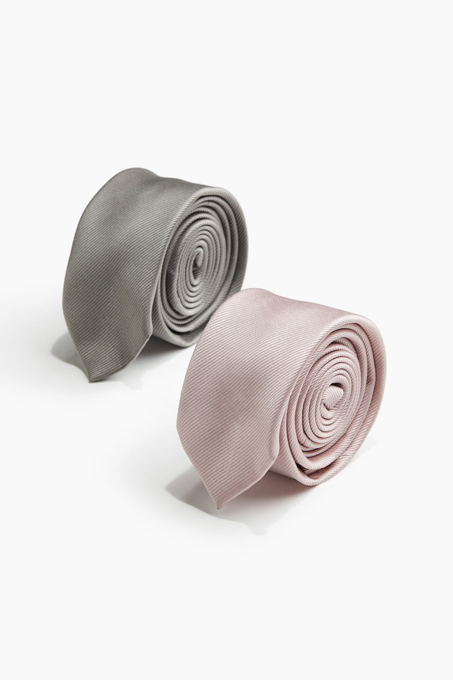 2-pack ties - Pink/Grey/Black/Dark grey/Black/Navy/Sage green/Cream - 1