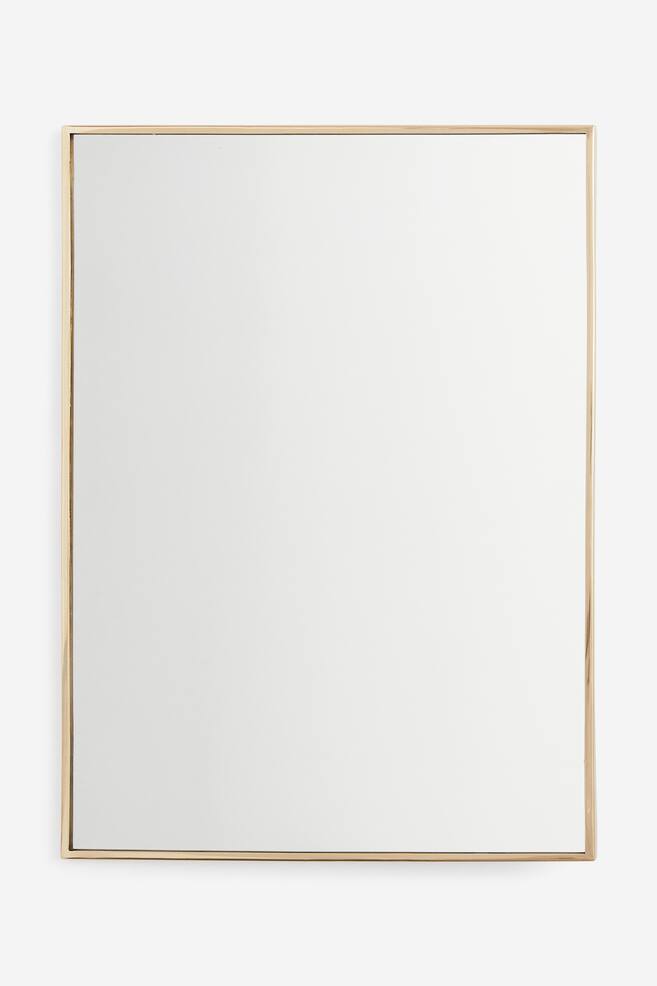 Speil med ramme i metall - Gullfarget/Sort - 5
