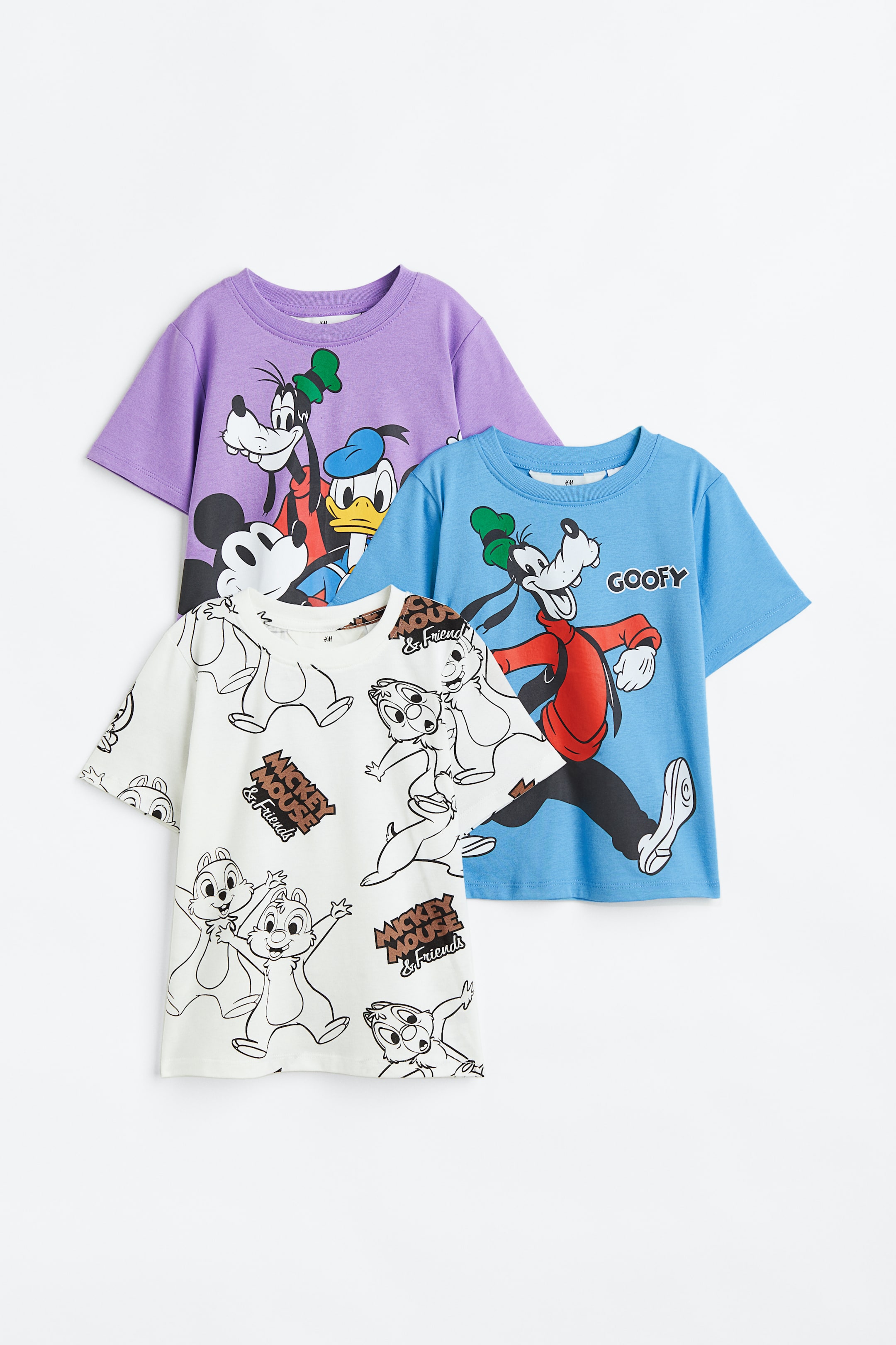 View larger image: 3-pack Print Tees - Purple/Disney - Kids | H&M AU 1