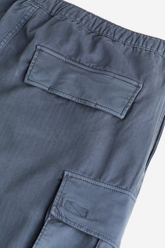 Pantalon cargo Loose Fit - Bleu foncé/Beige/Vert grisé foncé - 5