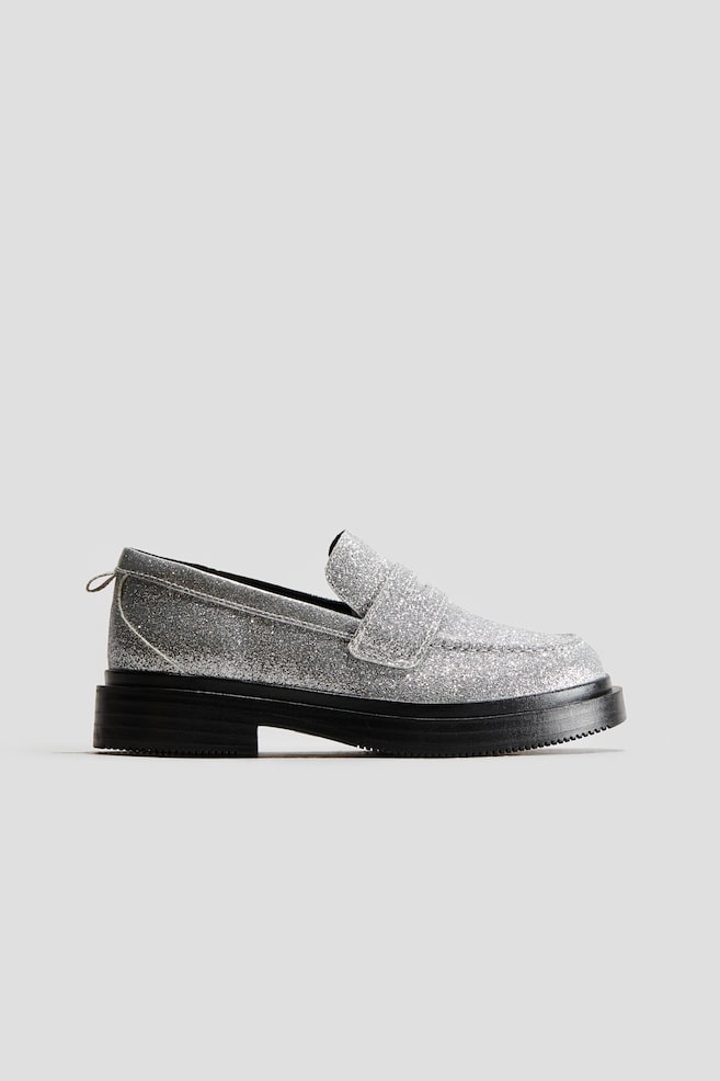 Loafers - Silver-coloured/Glitter - 1