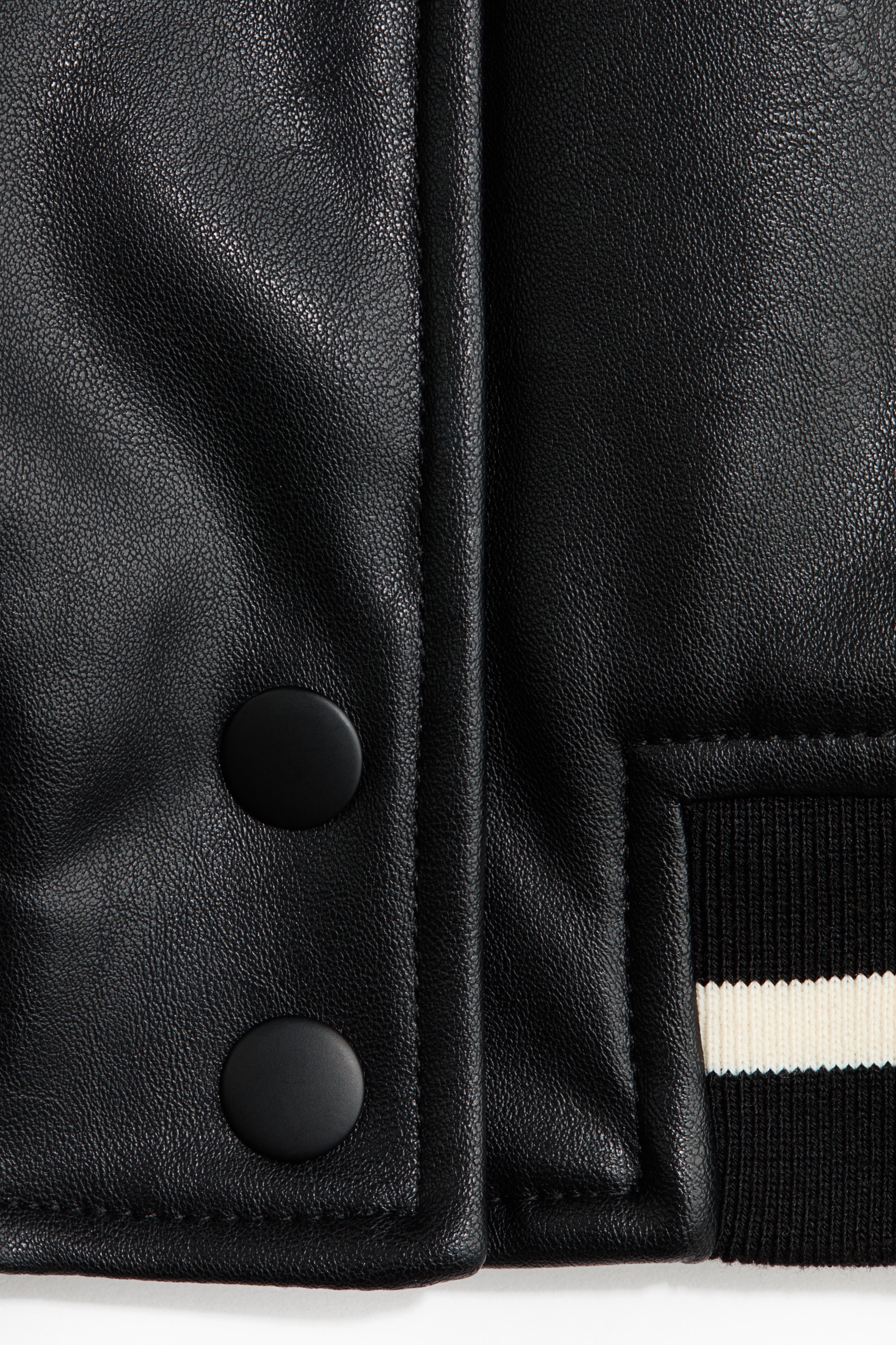 Coated bomber jacket