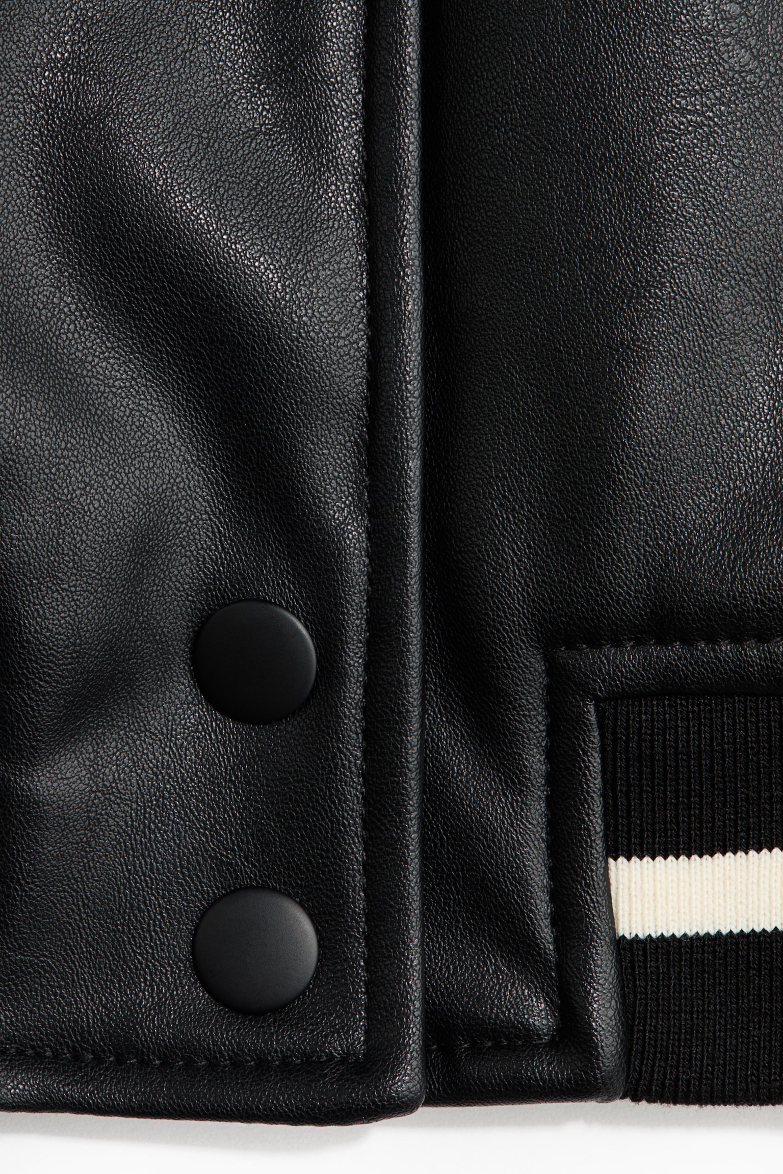 Coated bomber jacket - Black - 8