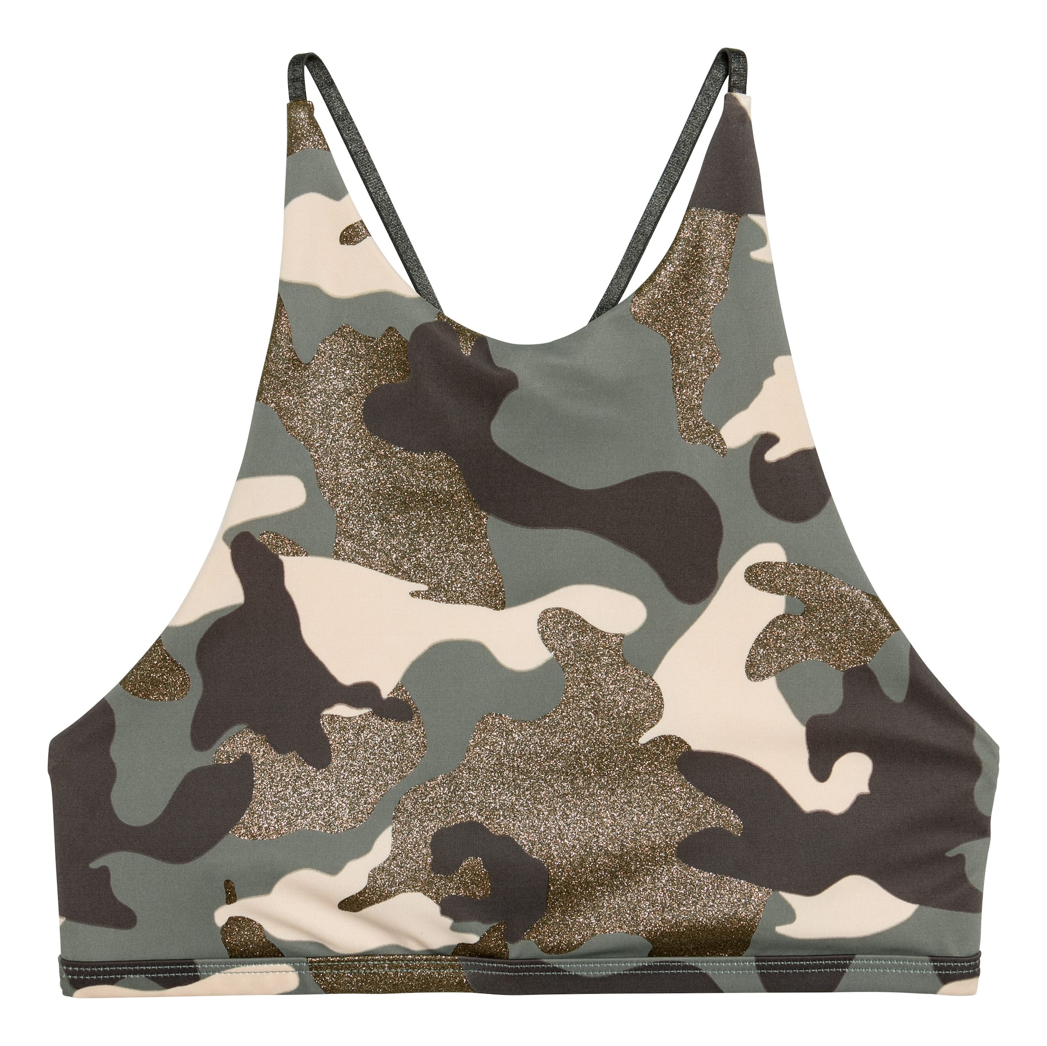 View larger image: Bikini Top - Khaki green/patterned - Ladies | H&M US 1