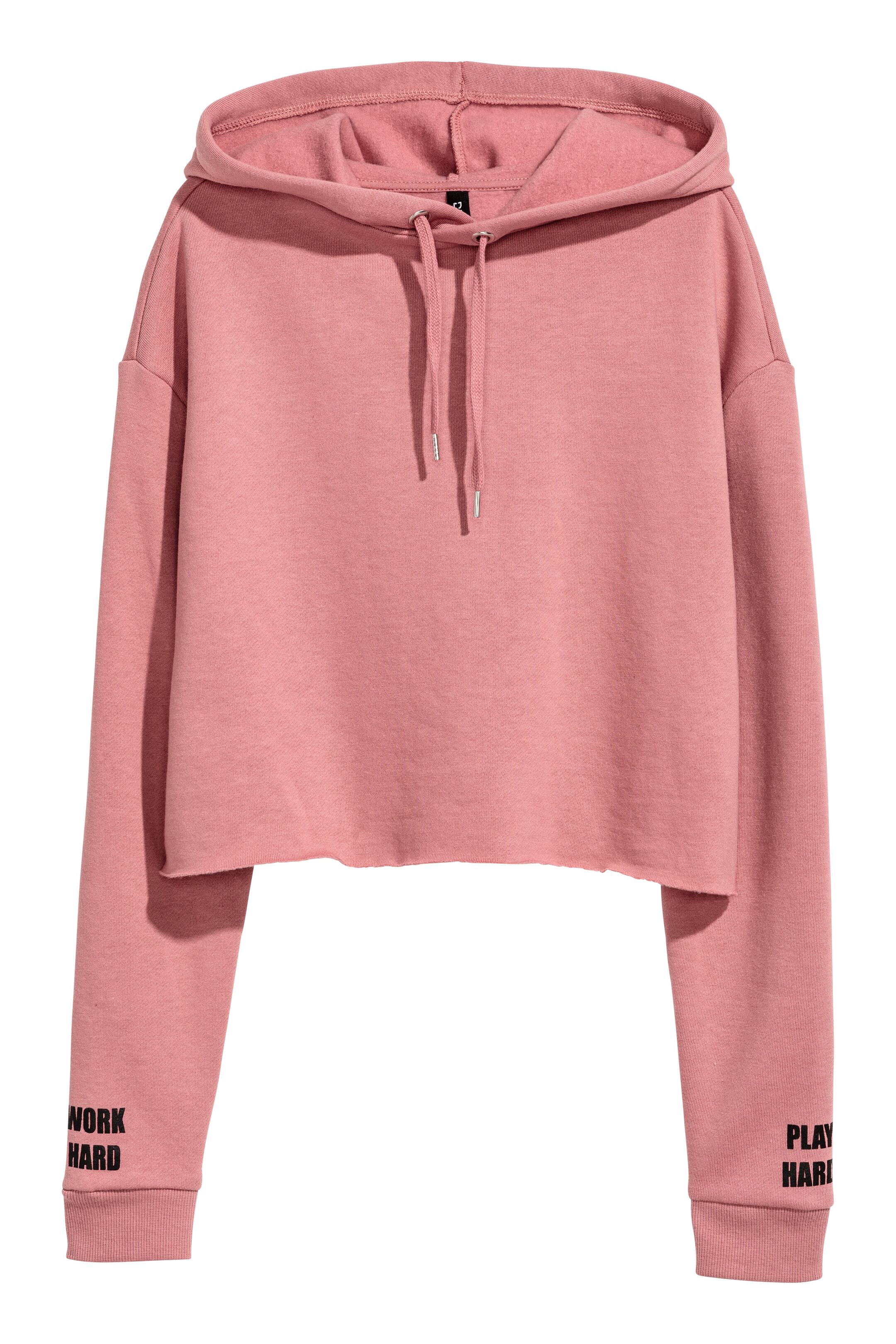 View larger image: Cropped hooded top - Pink - Ladies | H&M GB 1