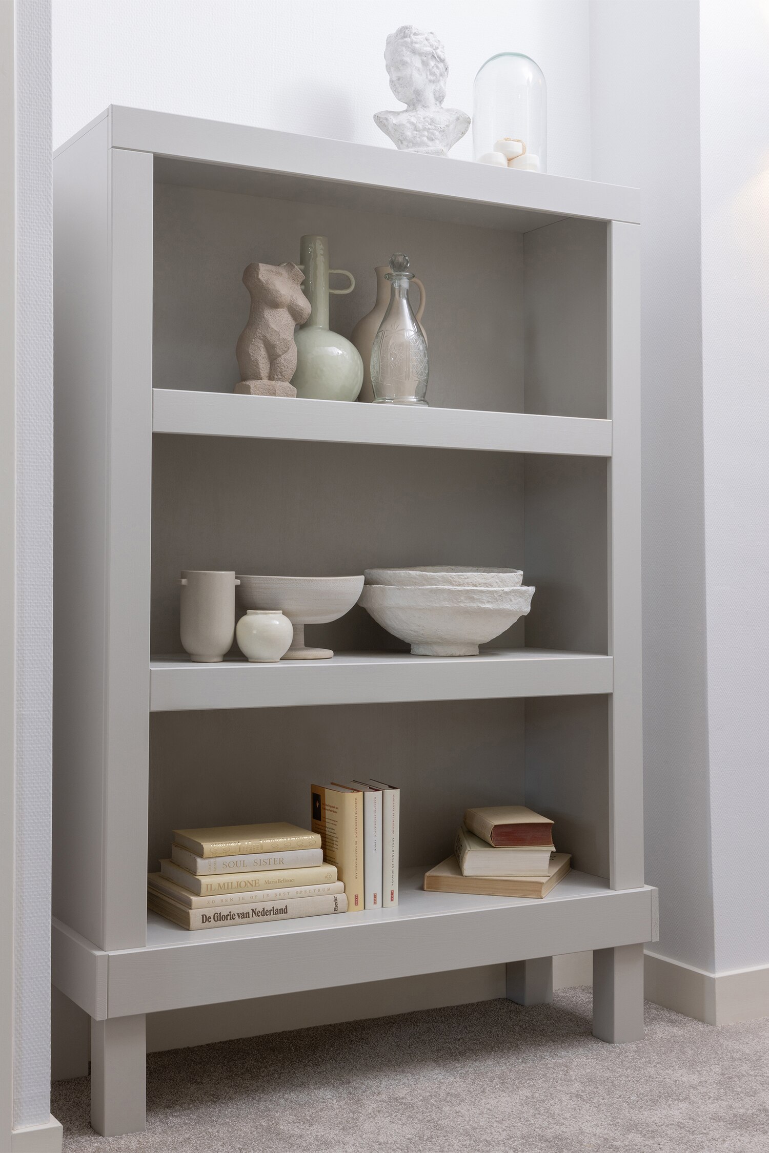 Bonk Open Cabinet - White/Black