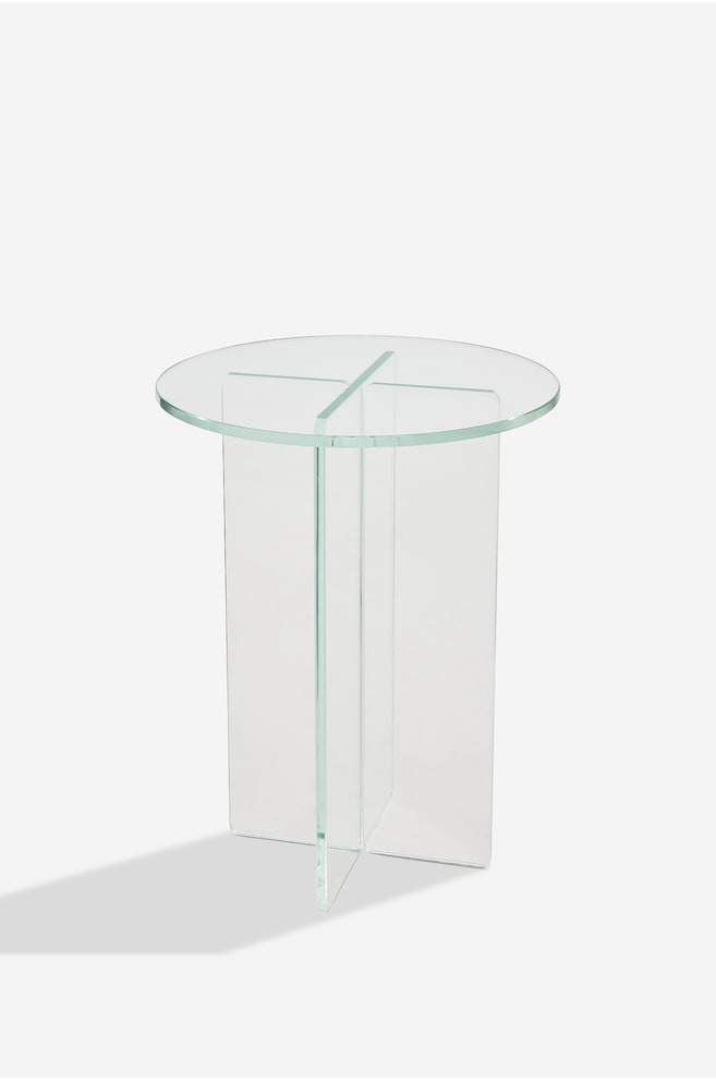 Table D'appoint En Verre Iris - Verre Non Teinté/Verre Fumé - 1