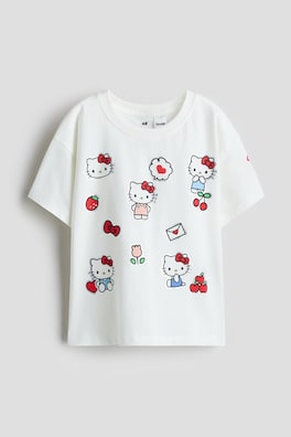 T-shirt i bomull med tryck