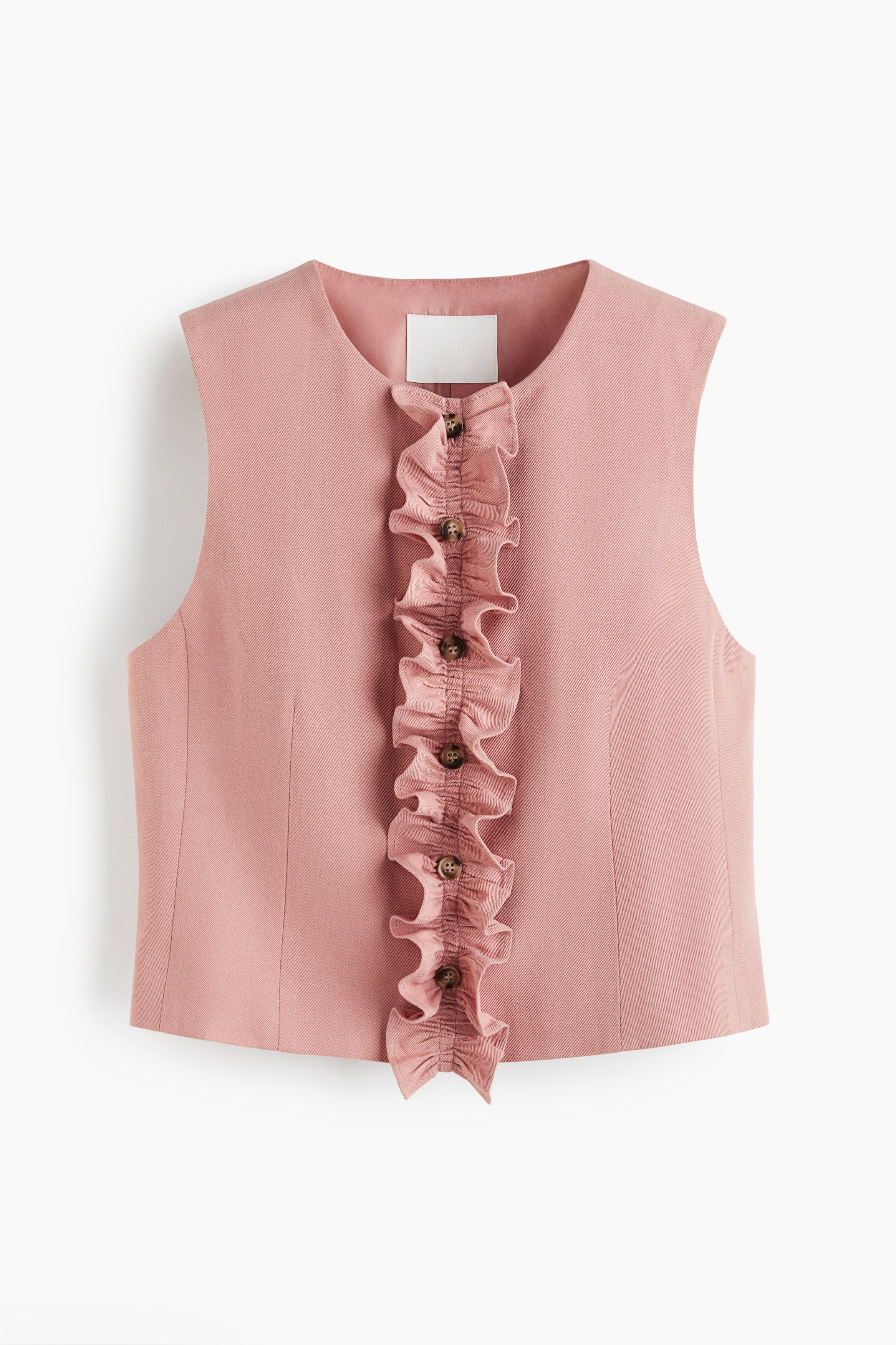 Weste mit Volants - Rosa